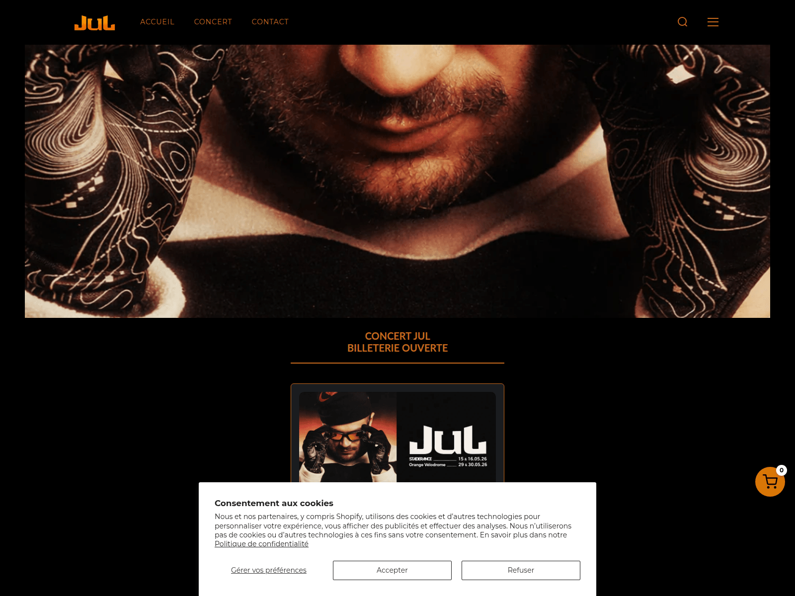 Screenshot of ticker-master-online.com