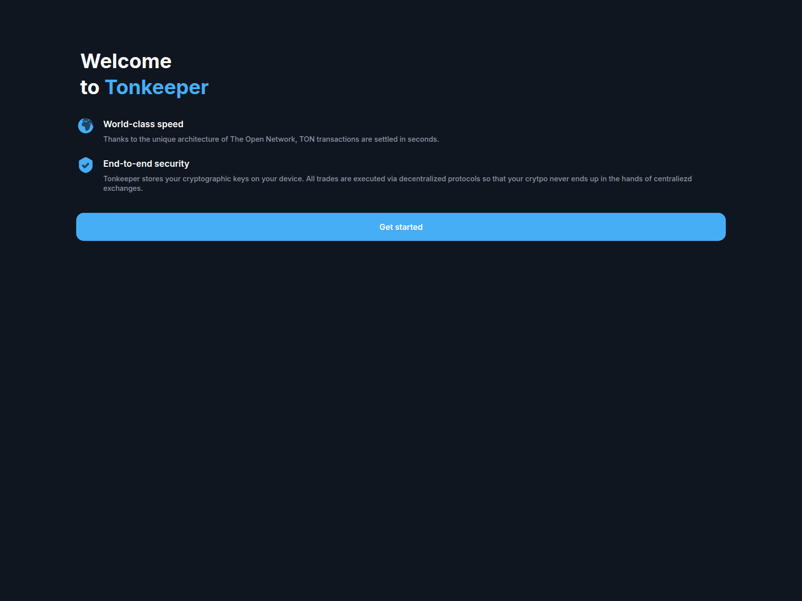 Screenshot of tonkeeperpro.com