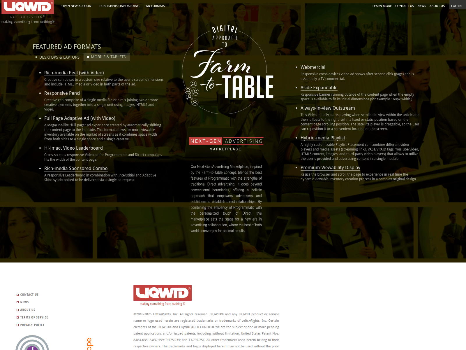Screenshot of liqwid.market