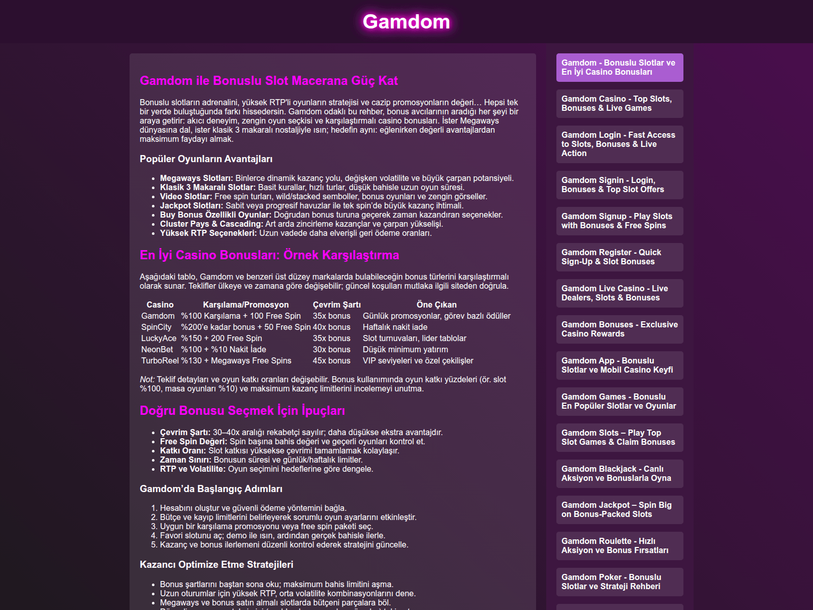 Screenshot of play-gamdom.com