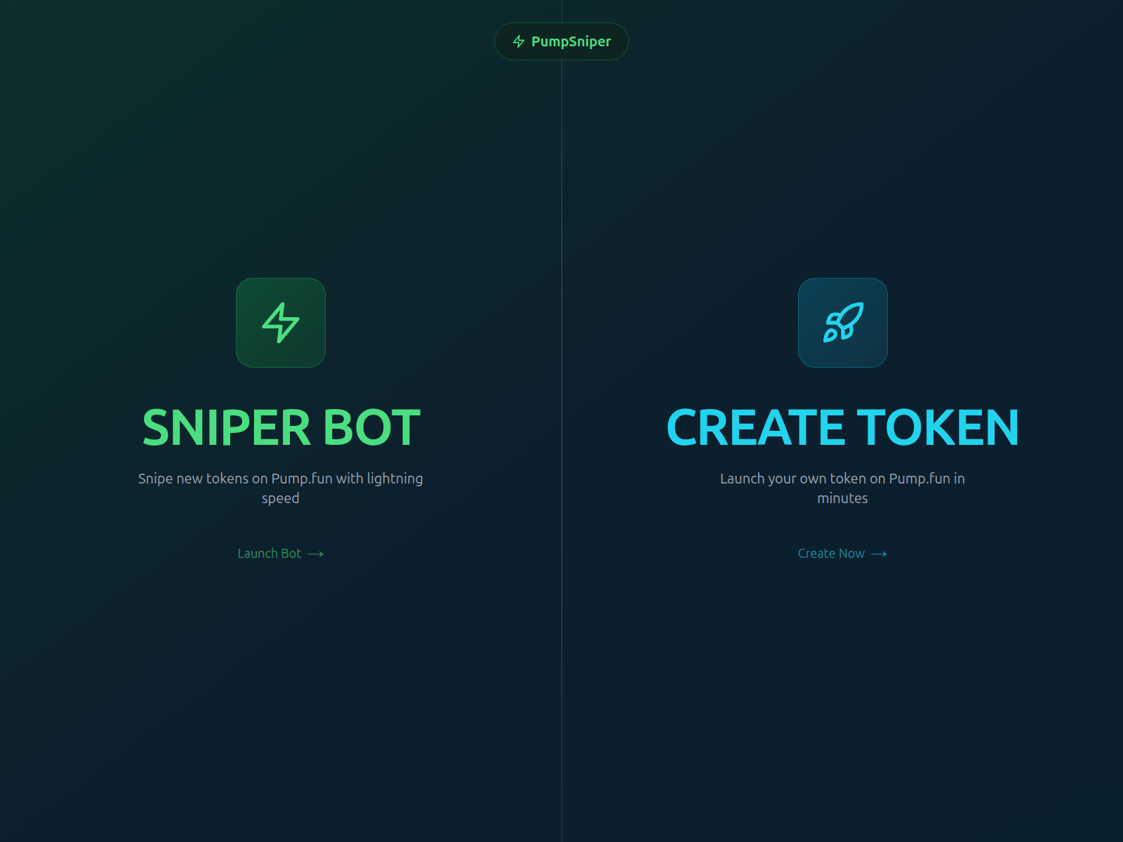 Screenshot of pumpfunsniper.fun