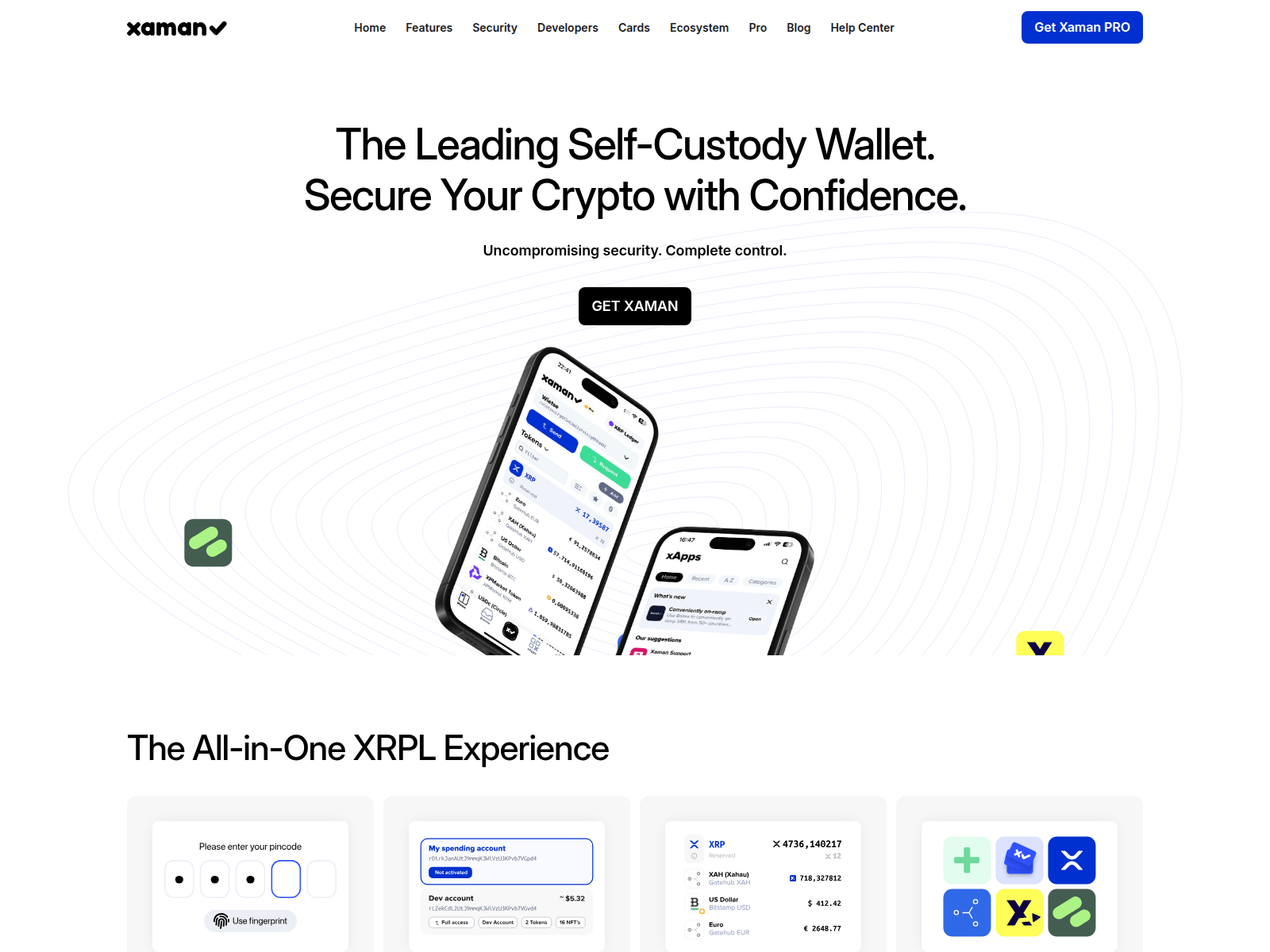 Screenshot of xamanpro.app