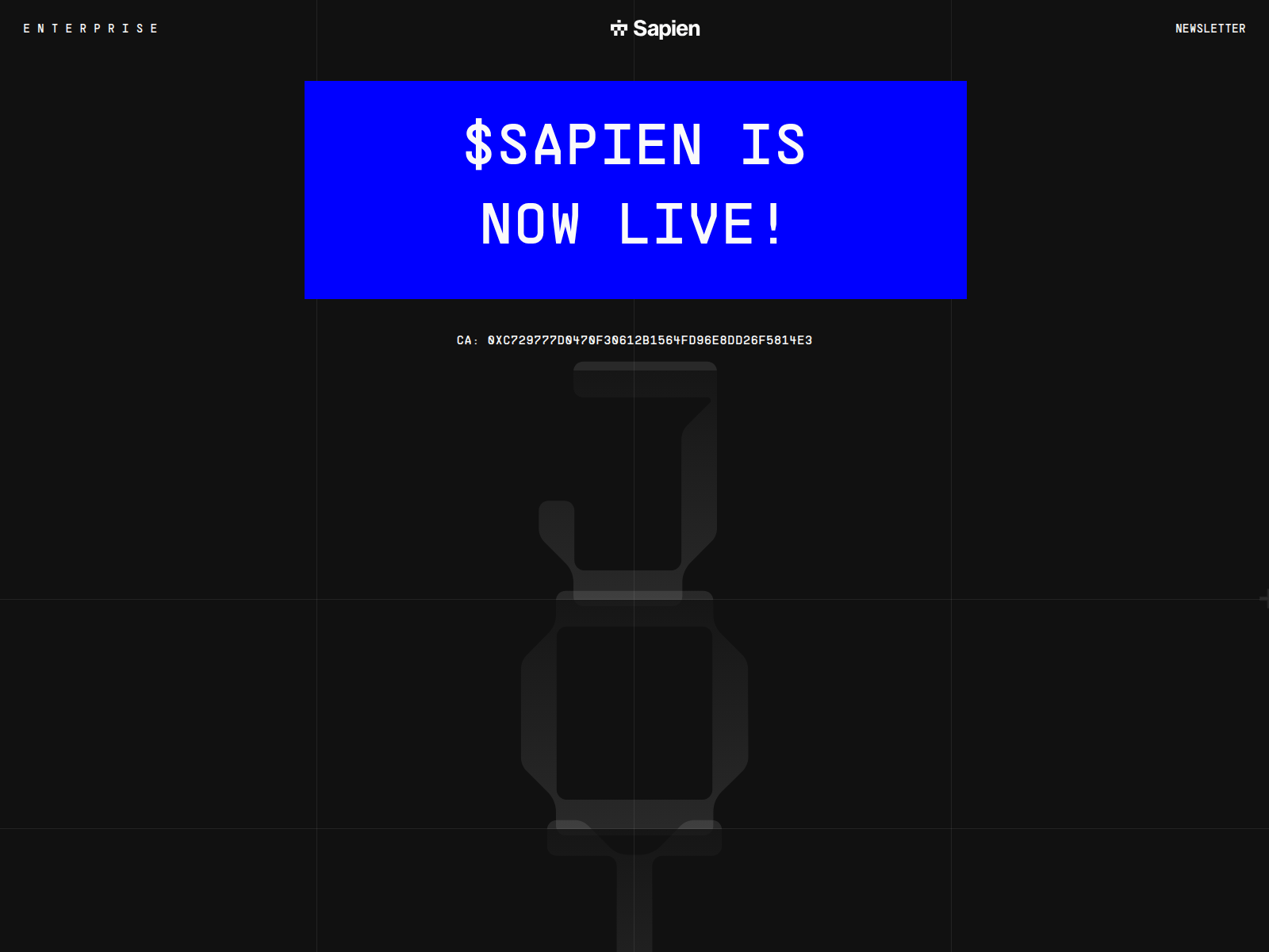 Screenshot of sapien-coin.com