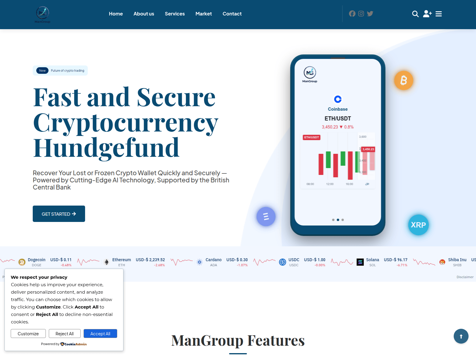 Screenshot of groupman.net