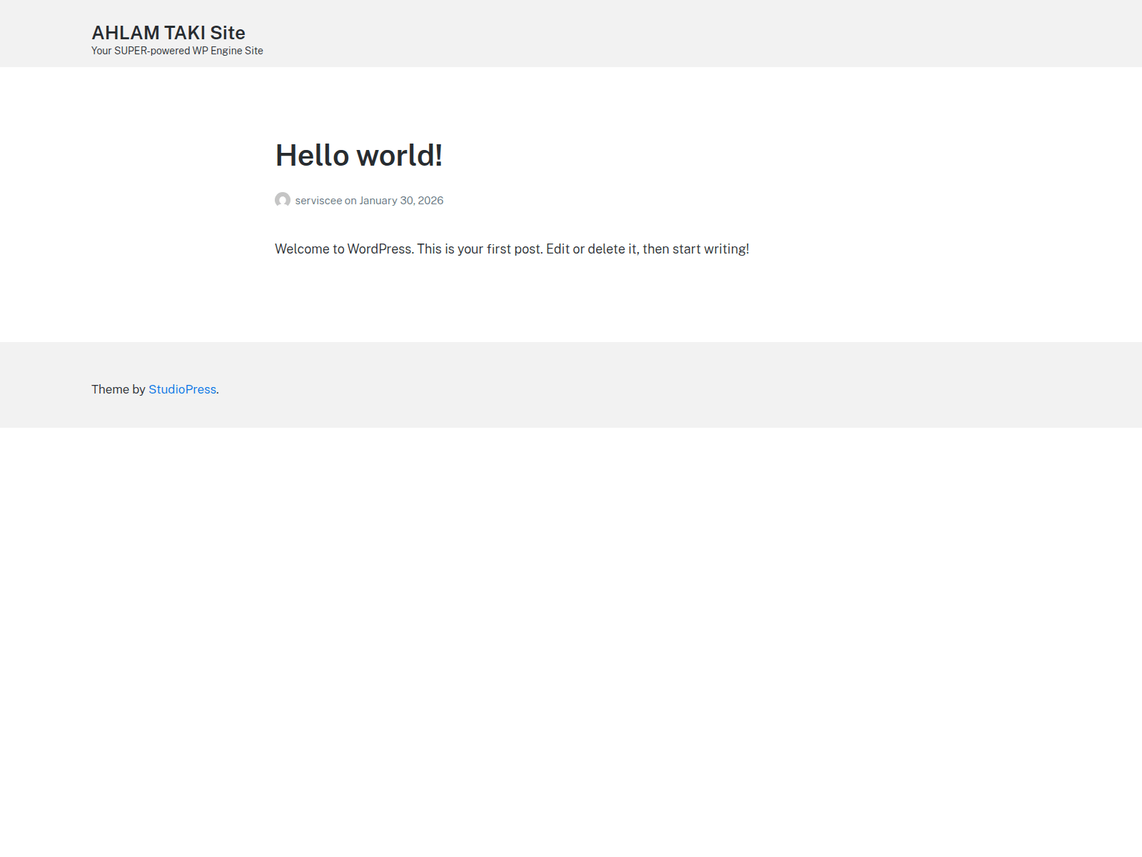 Screenshot of serviscee.wpenginepowered.com
