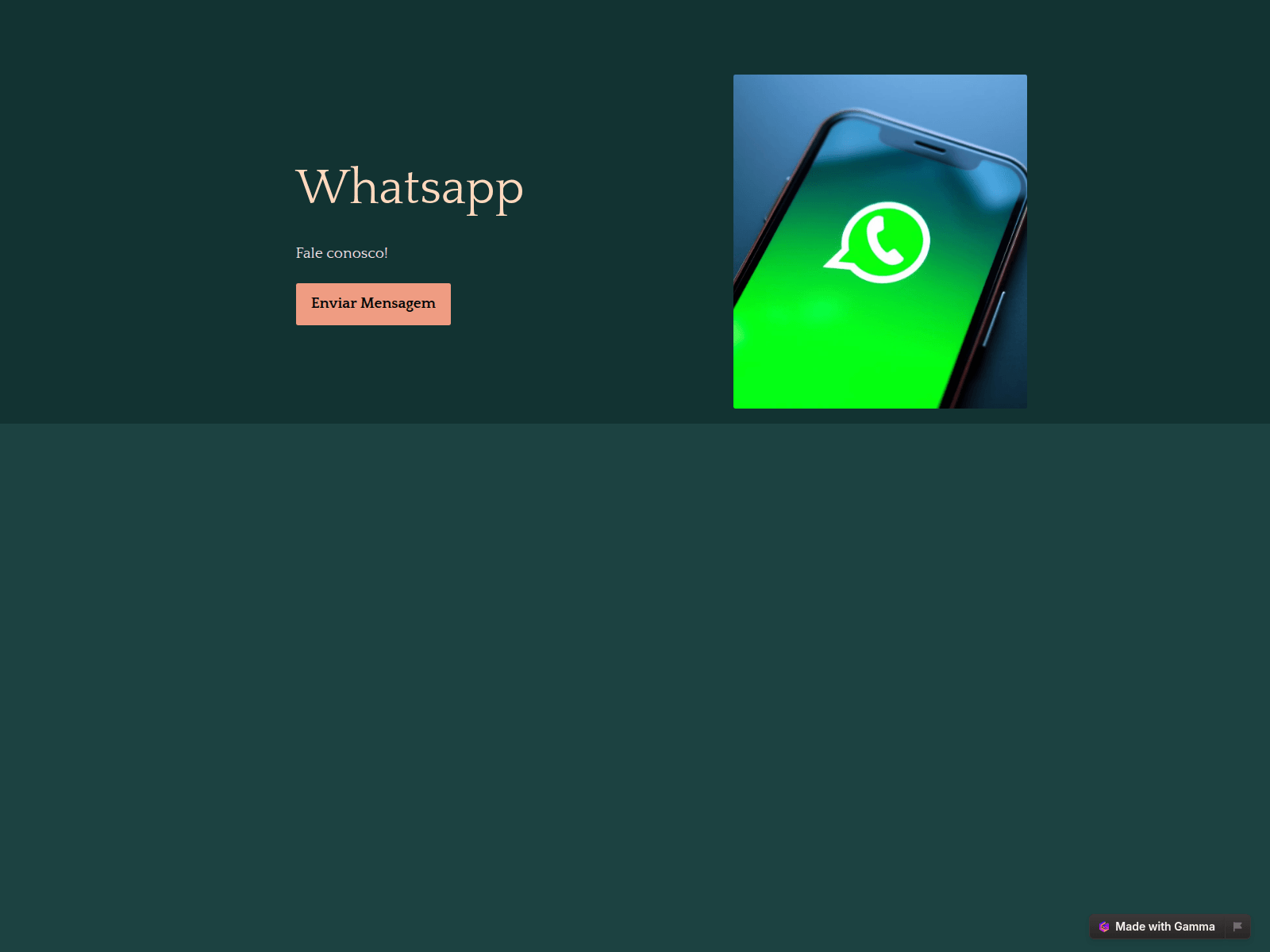 Screenshot of contato-whatsapp-x2el03r.gamma.site