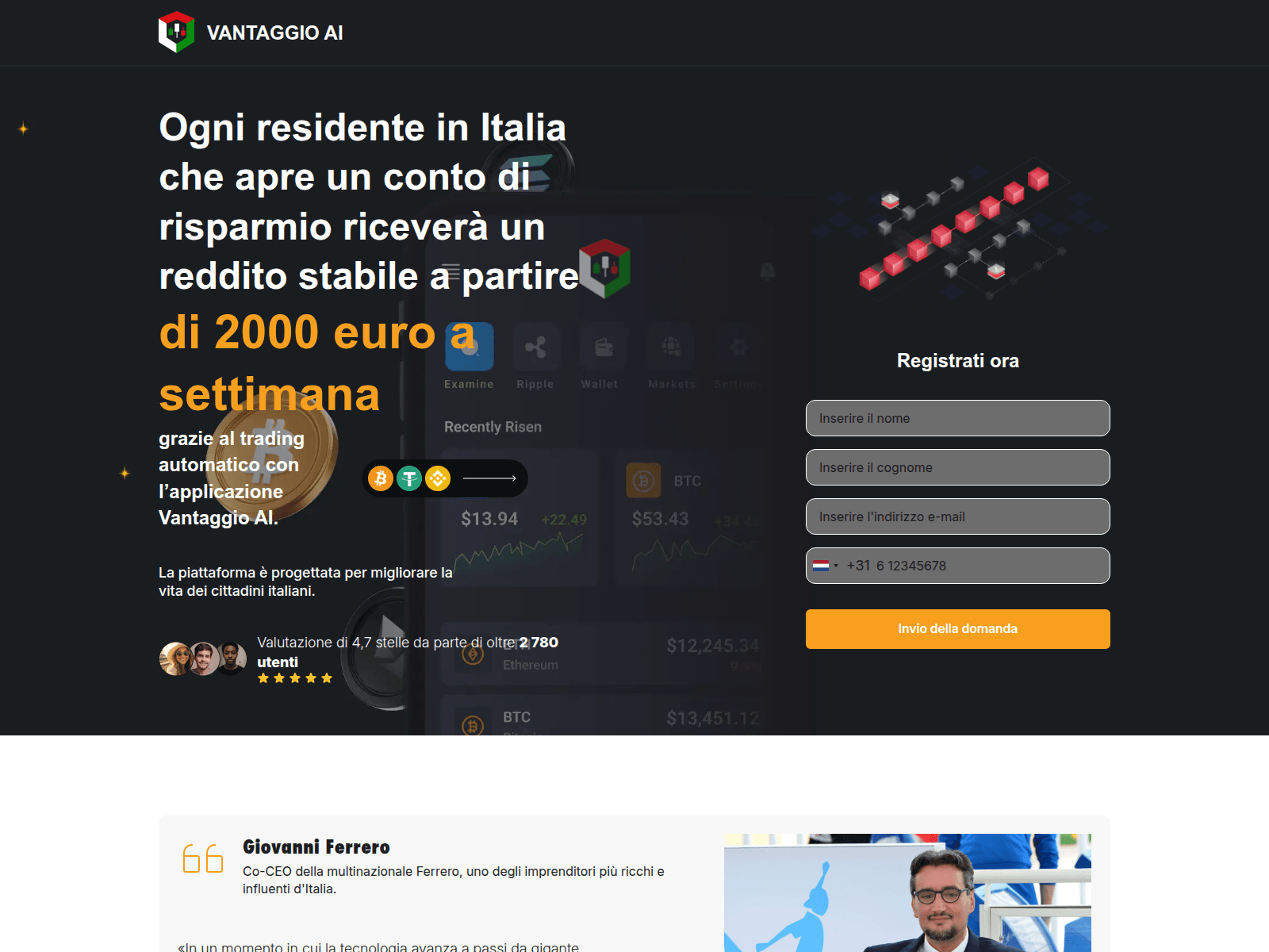 Screenshot of vantaggio-it.life