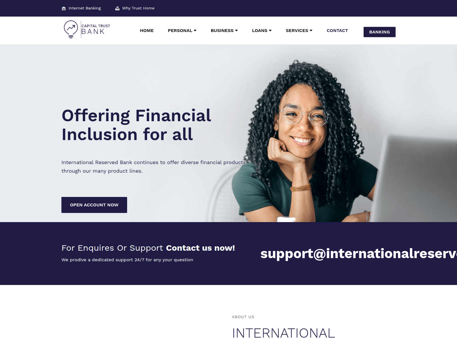 Screenshot of internationalreserved.com