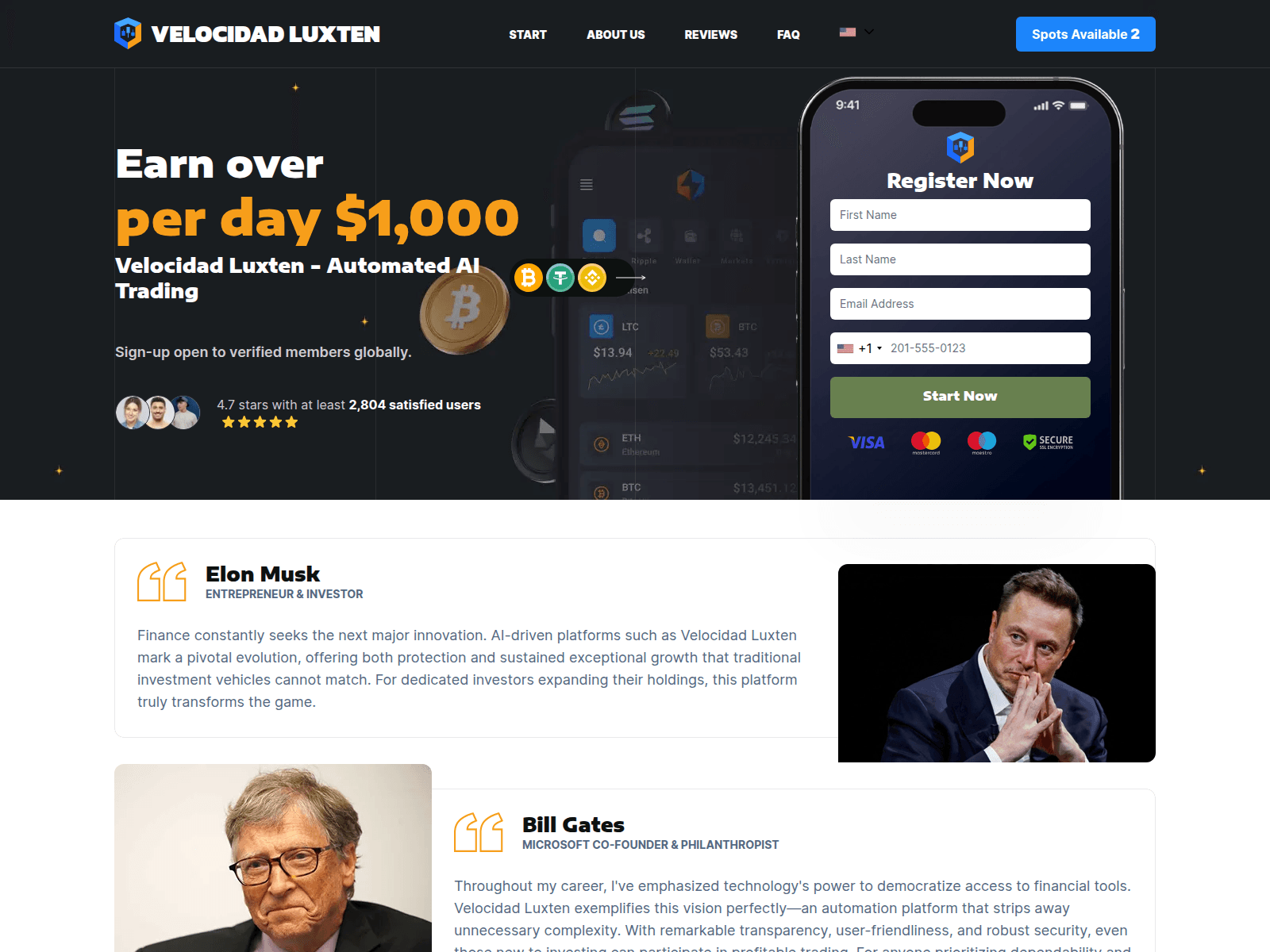 Screenshot of velocidadluxten.online