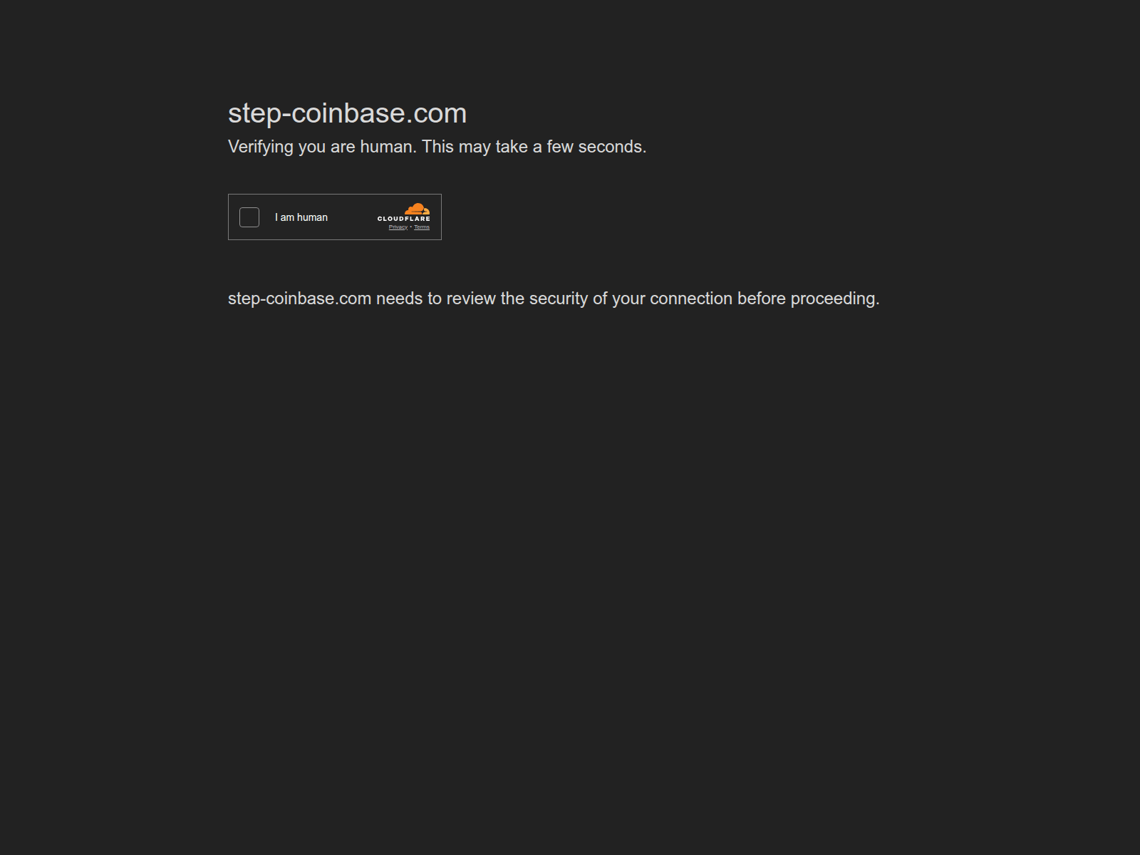 Screenshot of step-coinbase.com