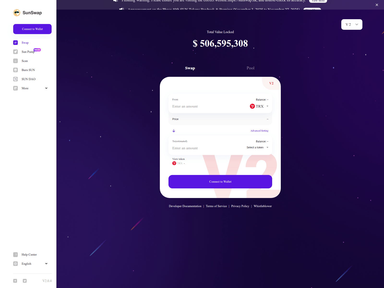 Screenshot of sunswap.hk