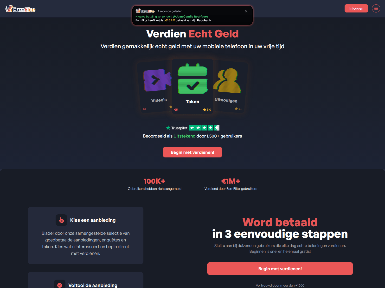 Screenshot of earneffte-cduiad.xyz