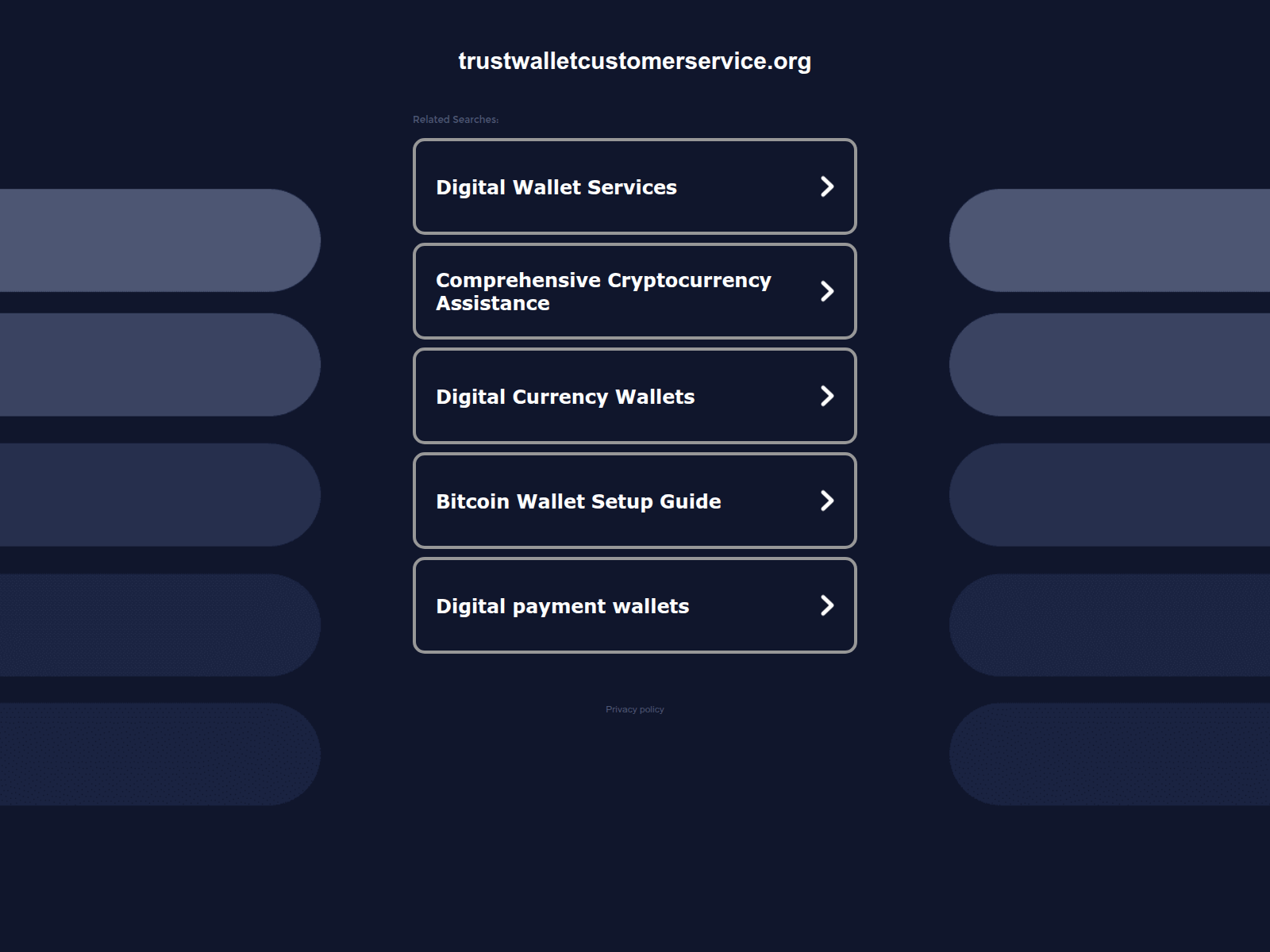 Screenshot of trustwalletcustomerservice.org