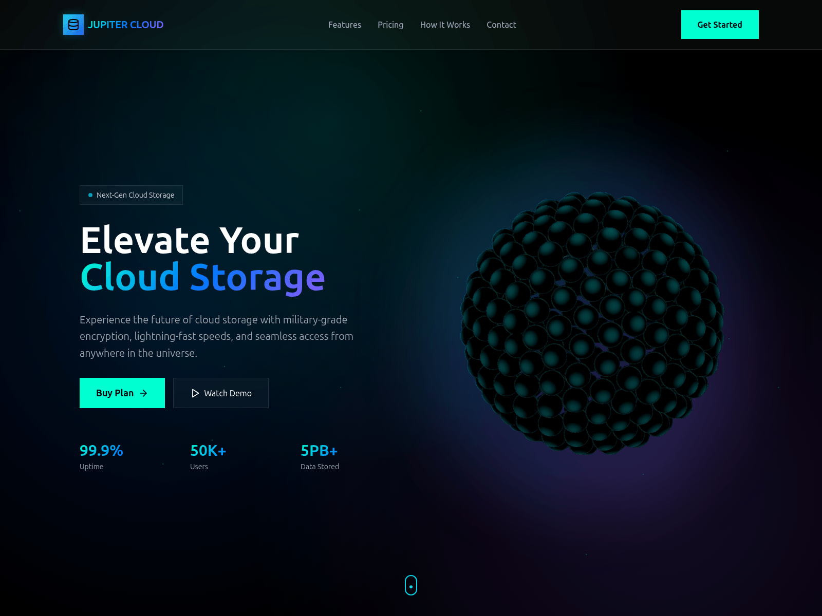Screenshot of jupitercloud.in