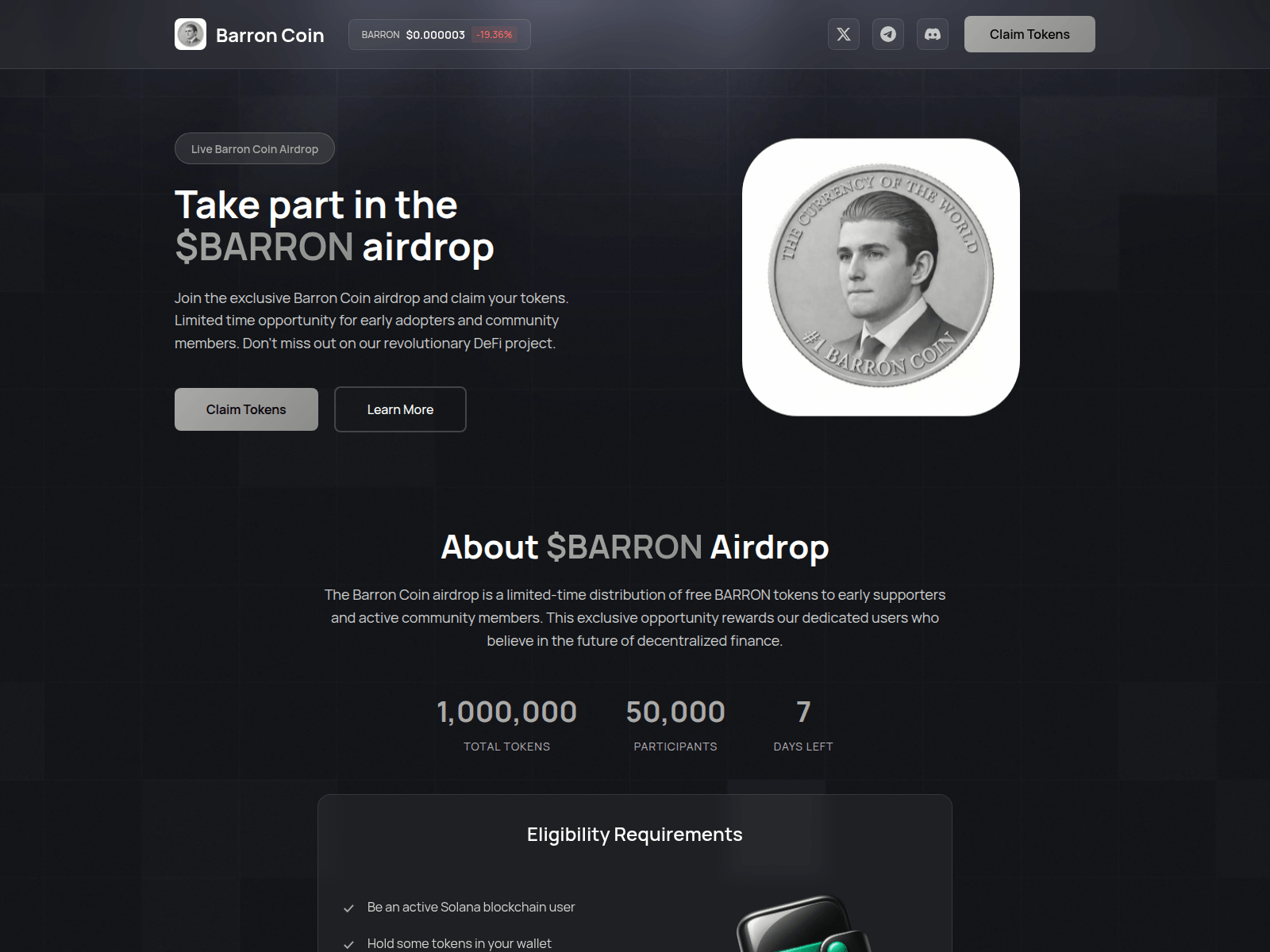 Screenshot of barons-event.fun