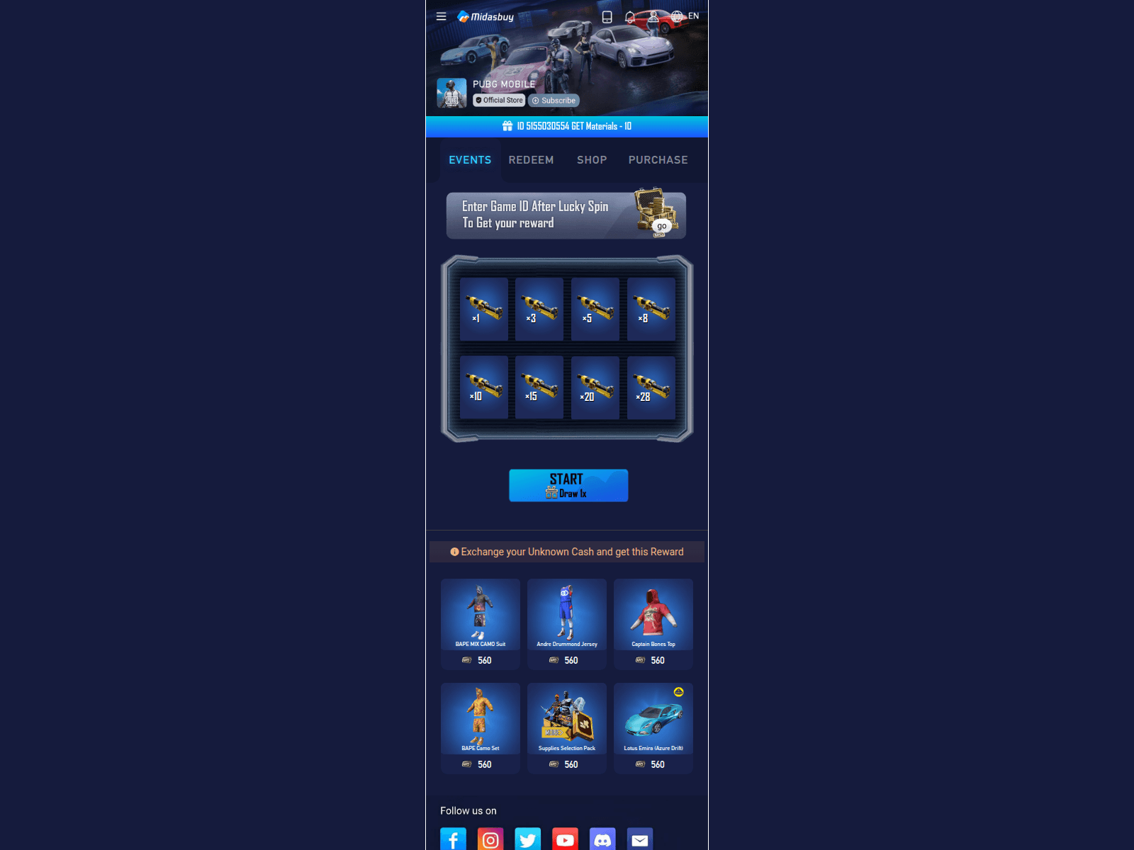 Screenshot of games-global.midas-event.com