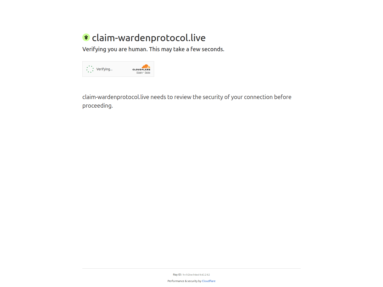 Screenshot of claim-wardenprotocol.live