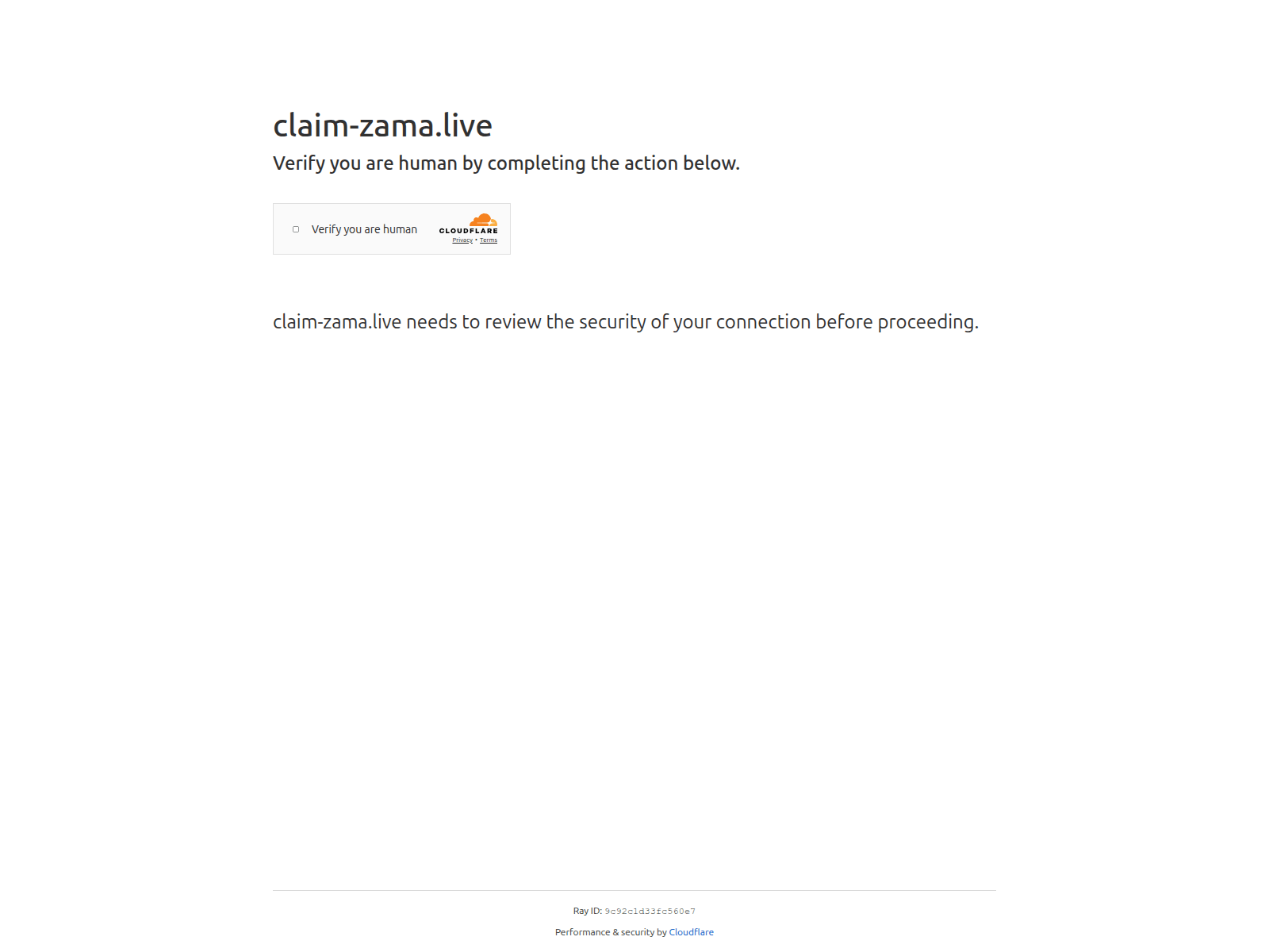 Screenshot of claim-zama.live