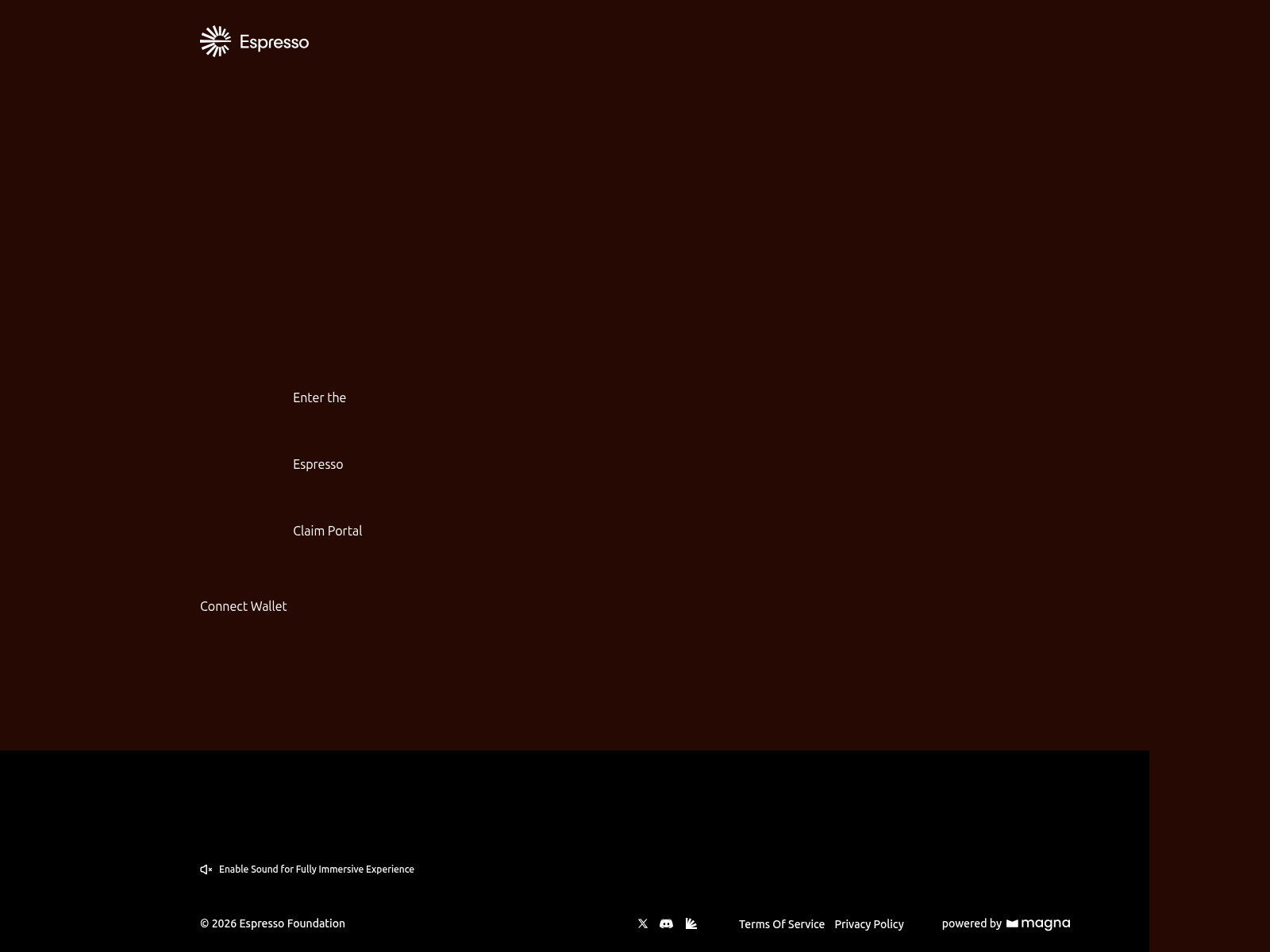 Screenshot of claim-espresso.xyz