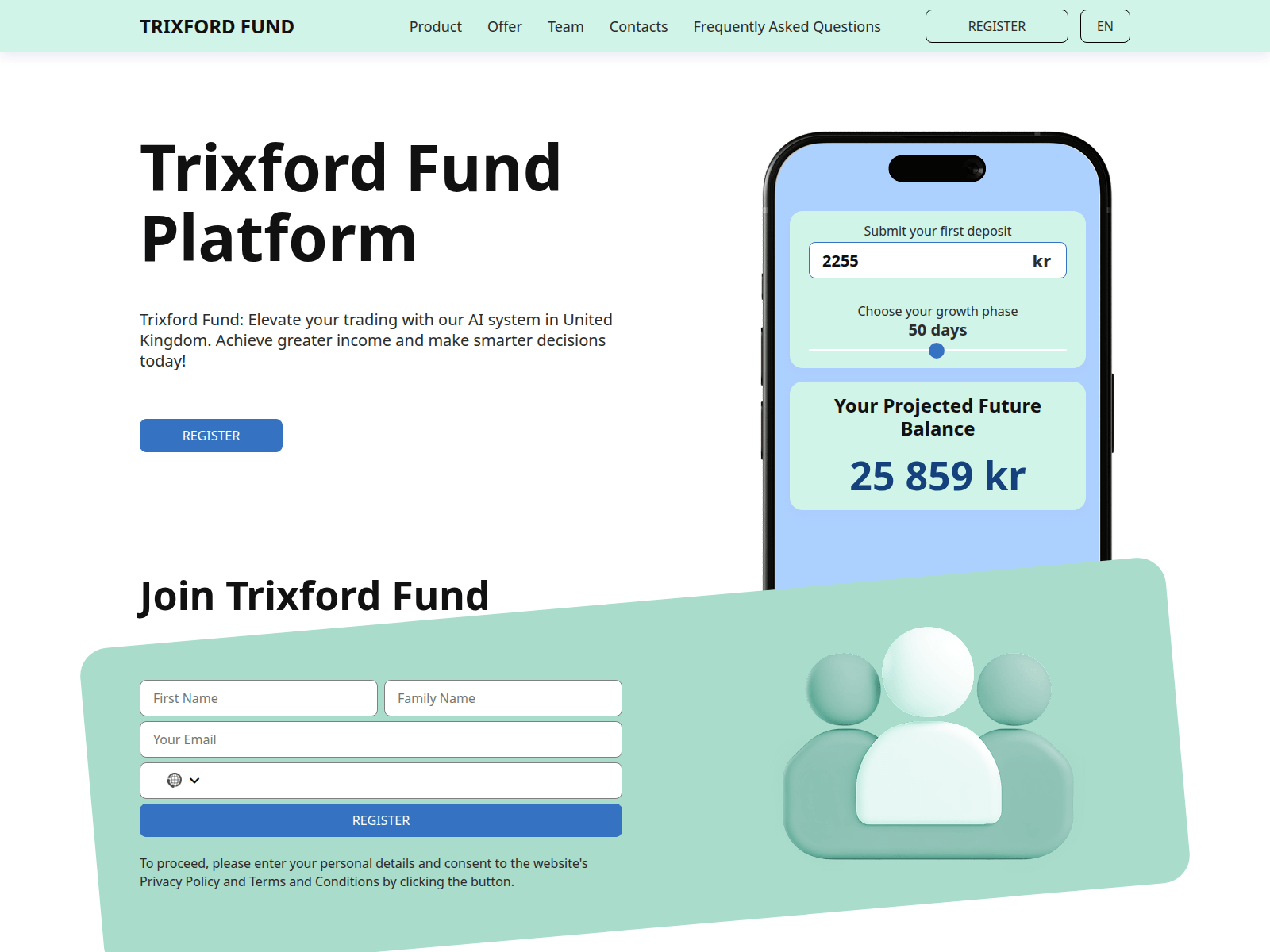 Screenshot of trixford-fund.com