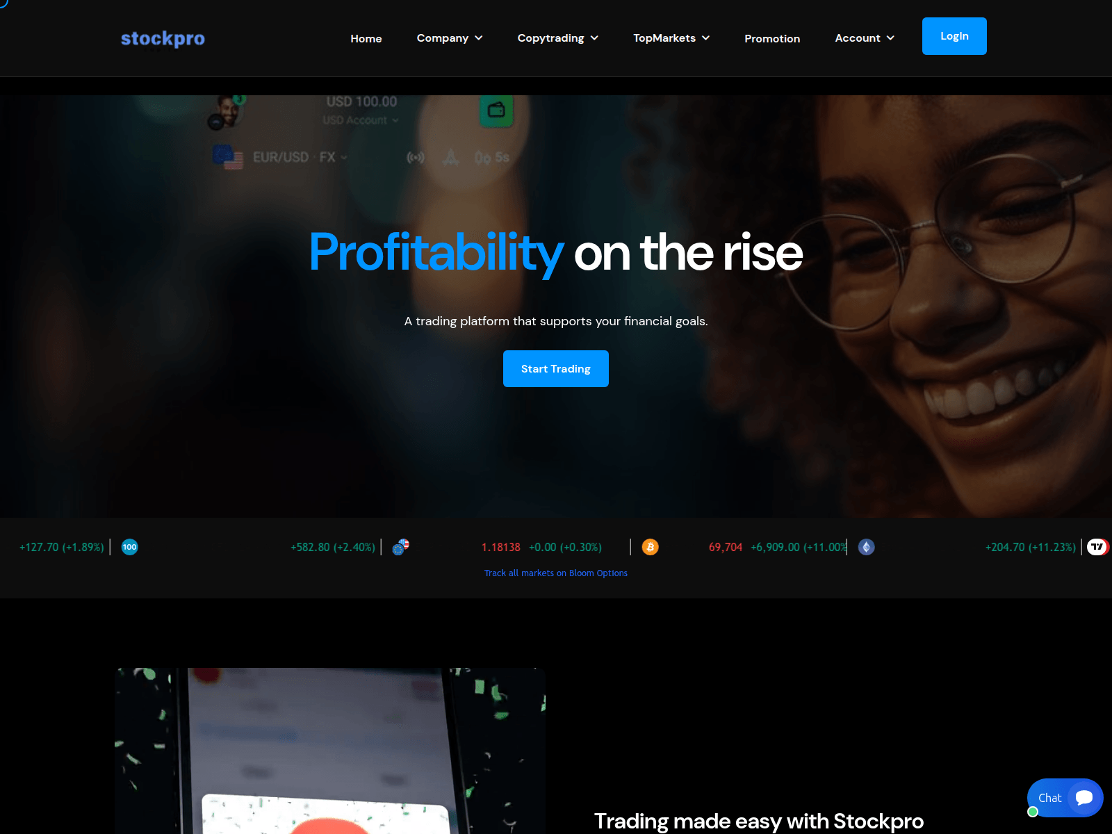 Screenshot of home.stockprocapital.net