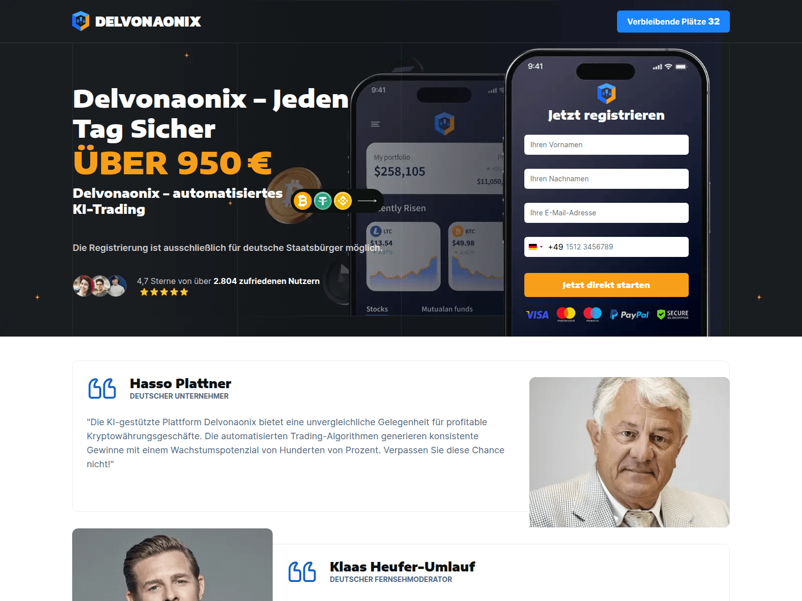 Screenshot of delvonaonix.com