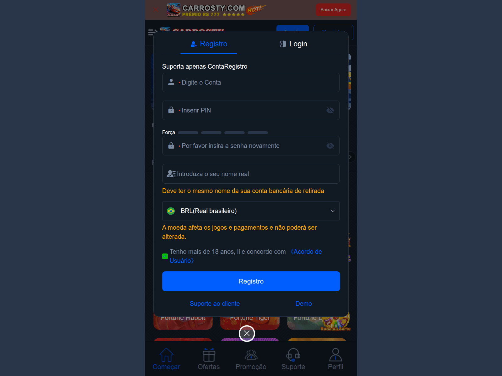 Screenshot of carros-ty.com