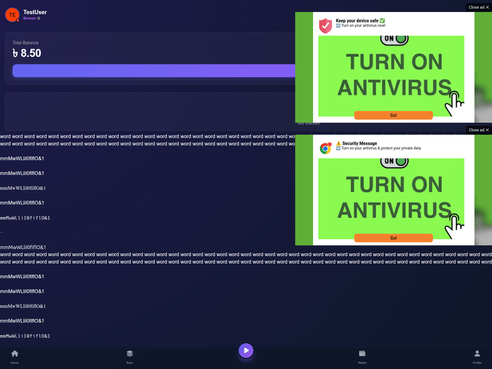 Screenshot of earnway-but-user-plan-yunbdjx06l.edgeone.dev