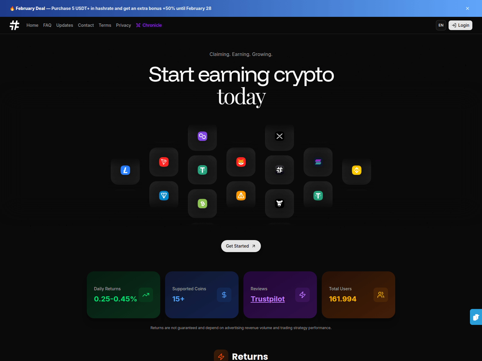 Screenshot of hashup.cc