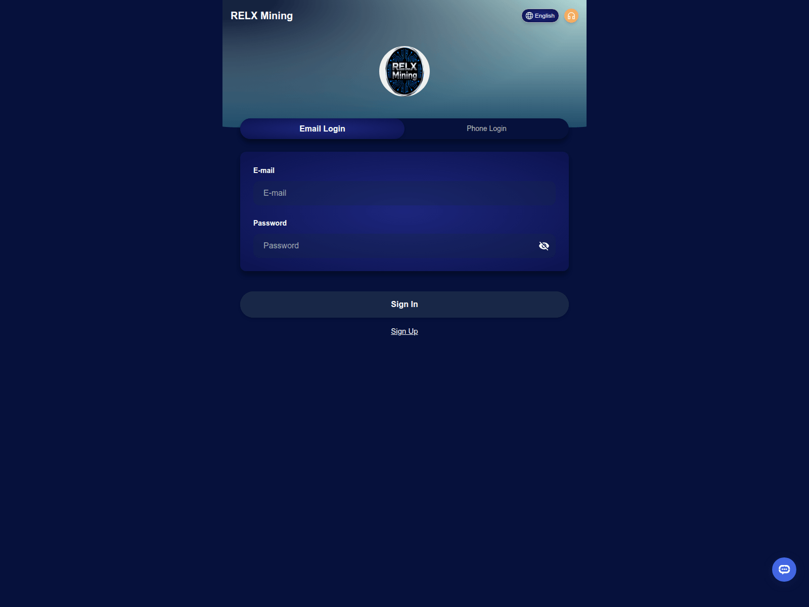 Screenshot of relxmining.vip
