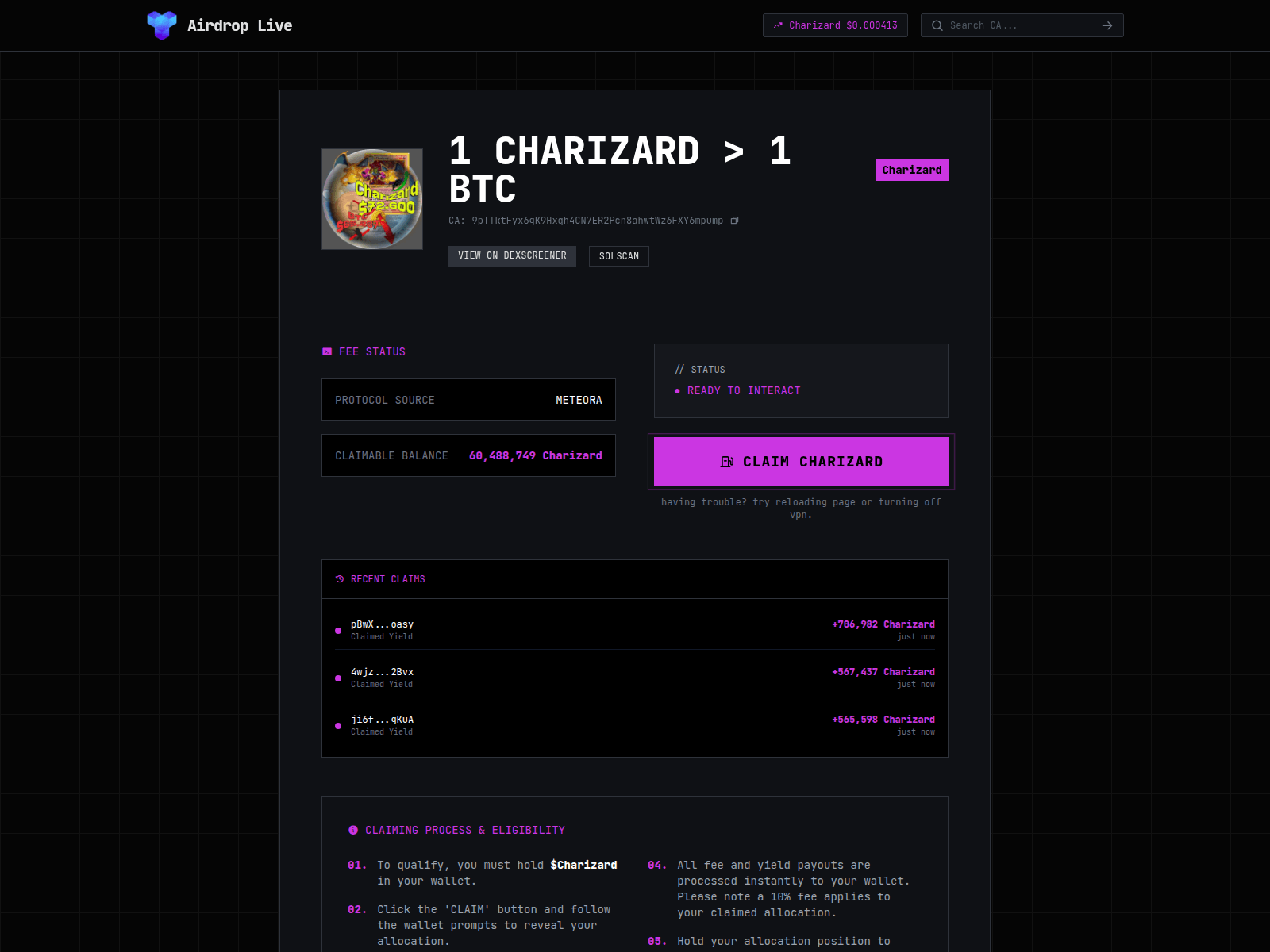 Screenshot of bag-flow.fun