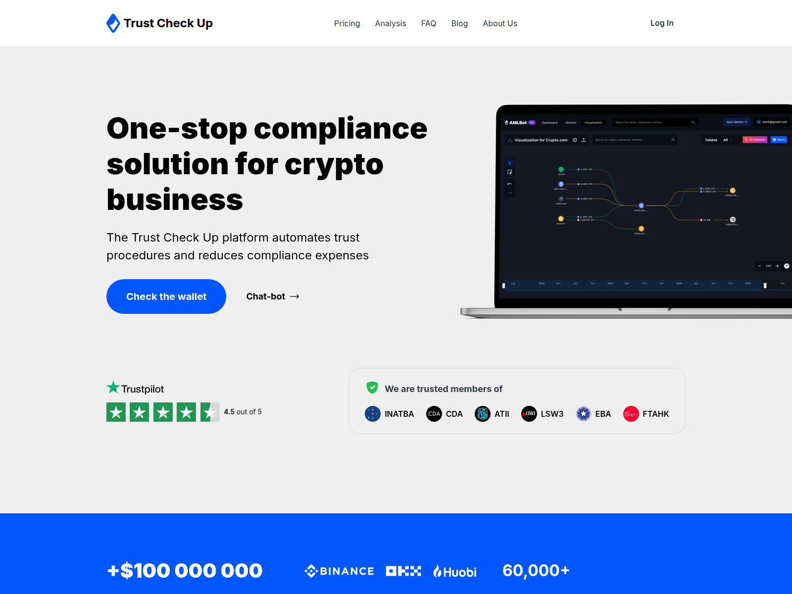 Screenshot of aml-check-wallet.com