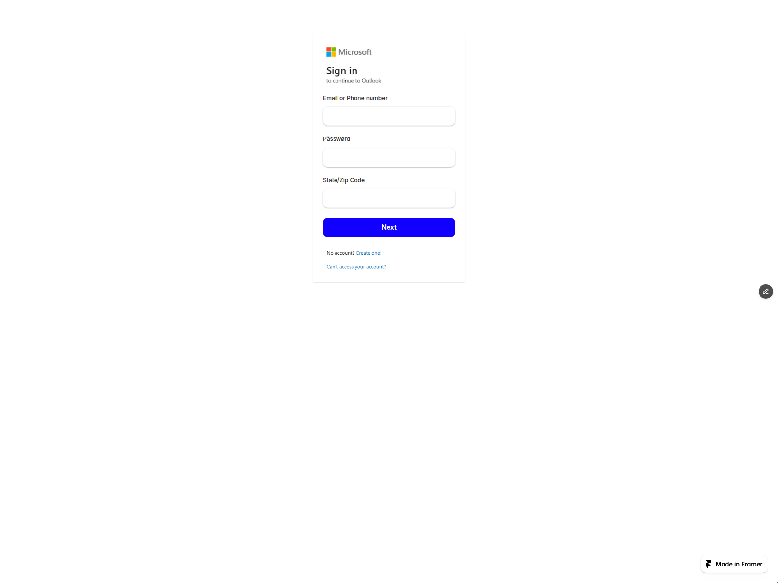 Screenshot of blissful-effect-876115.framer.app