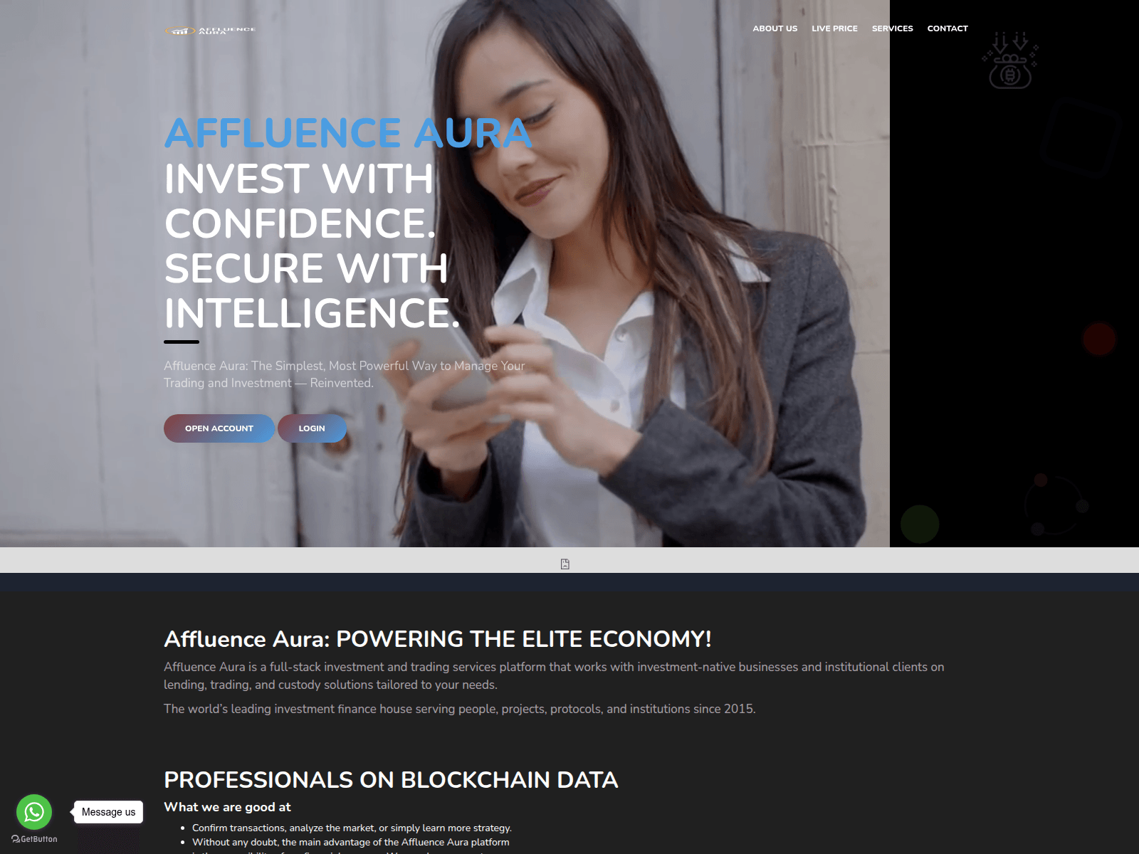 Screenshot of affluenceaura.com
