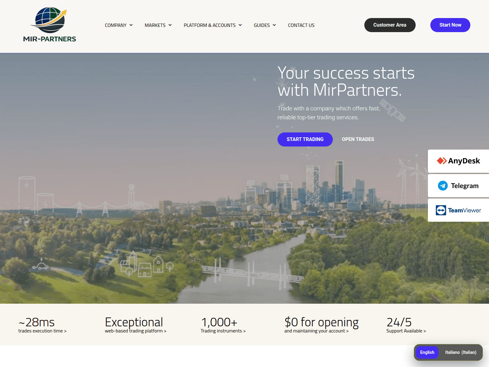 Screenshot of mir-partners.io