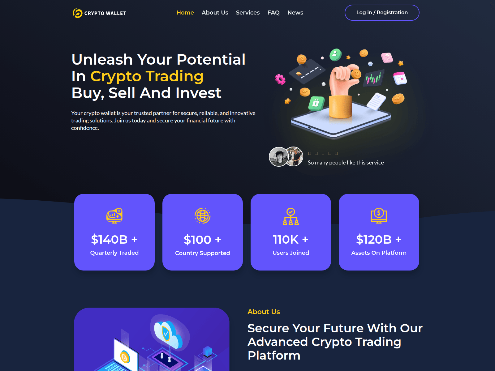 Screenshot of yourcwallet.com
