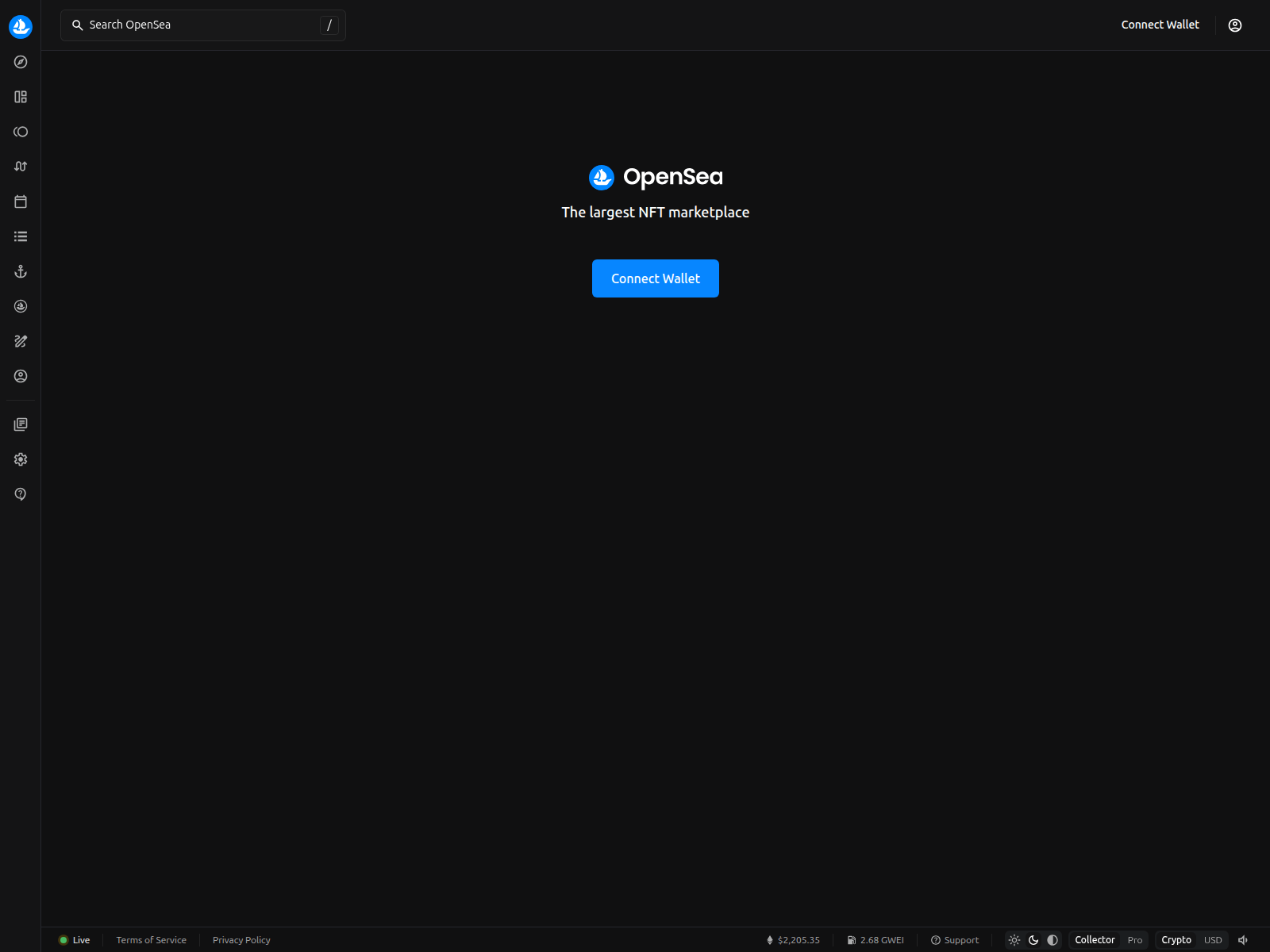 Screenshot of www-opensea.io