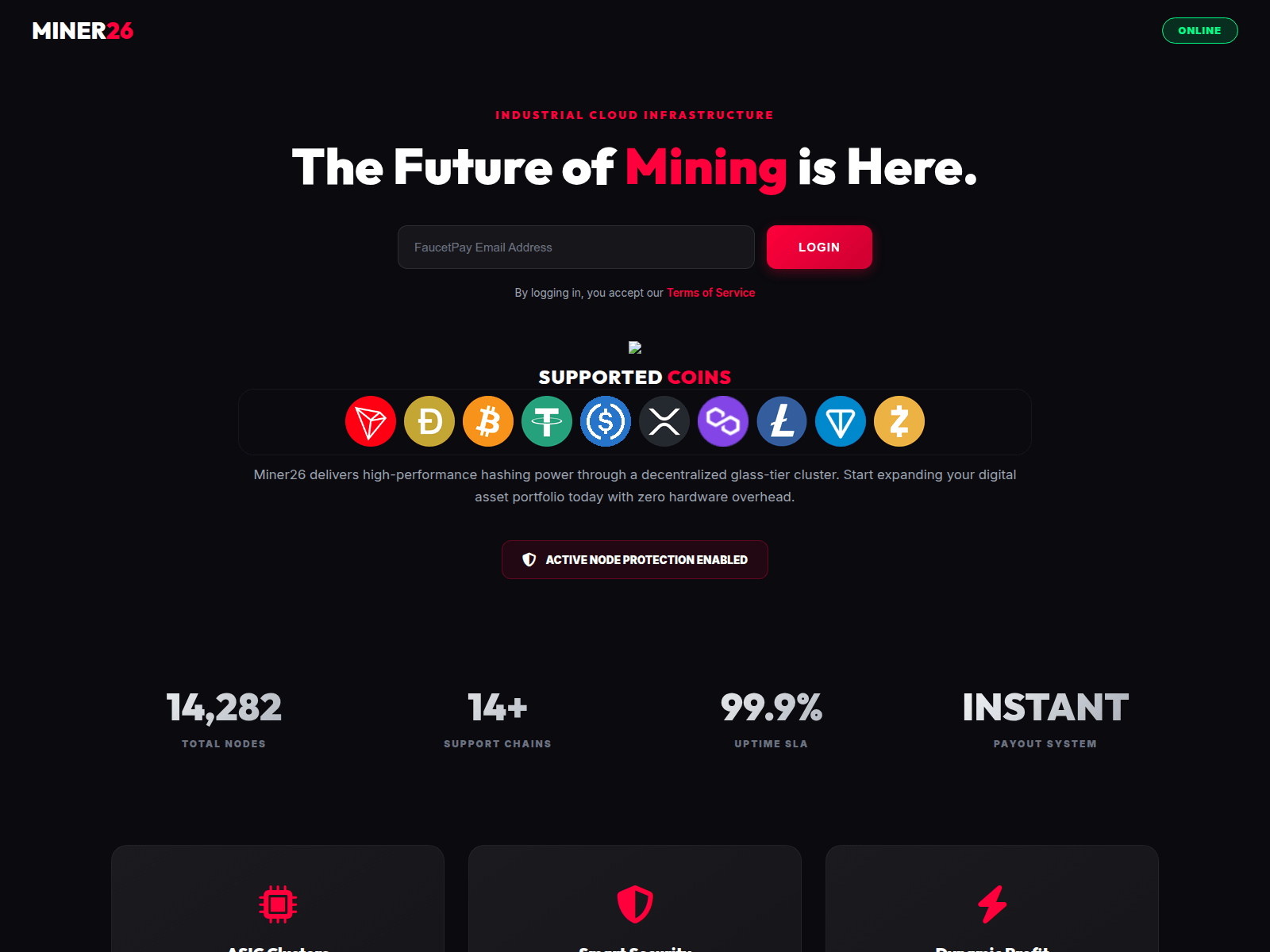 Screenshot of miner26.top