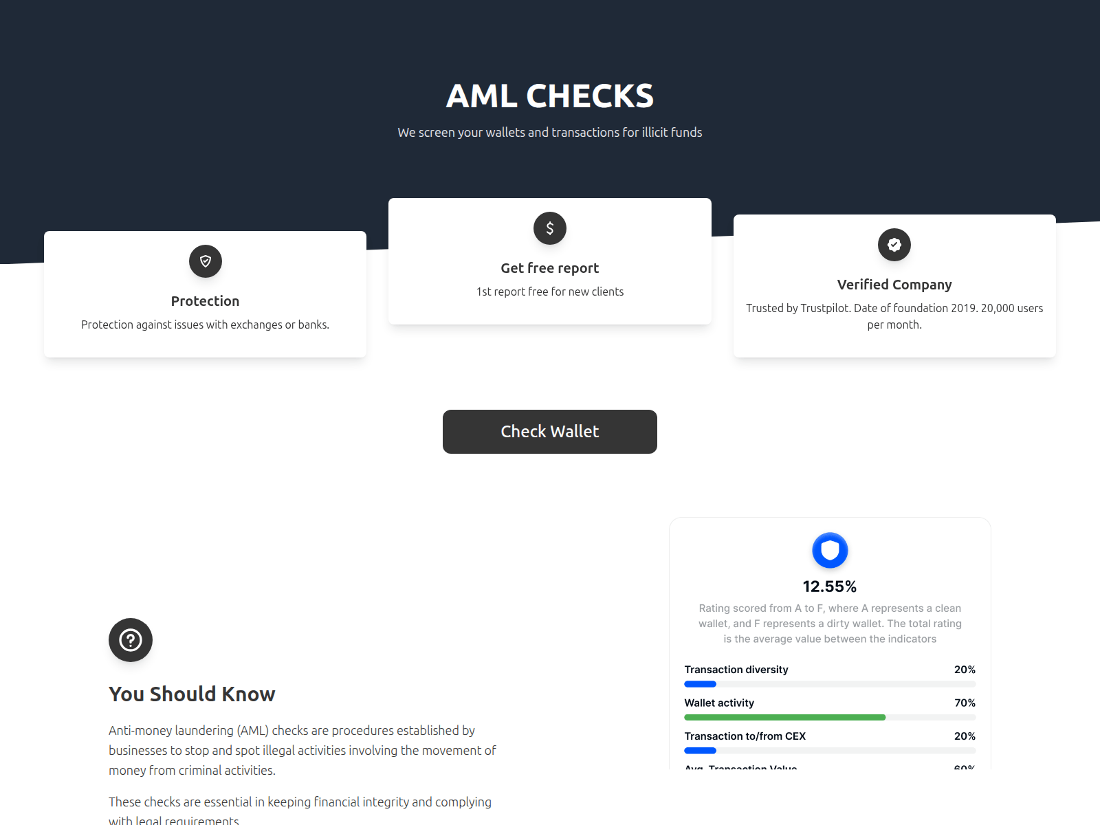 Screenshot of aml-clean.click
