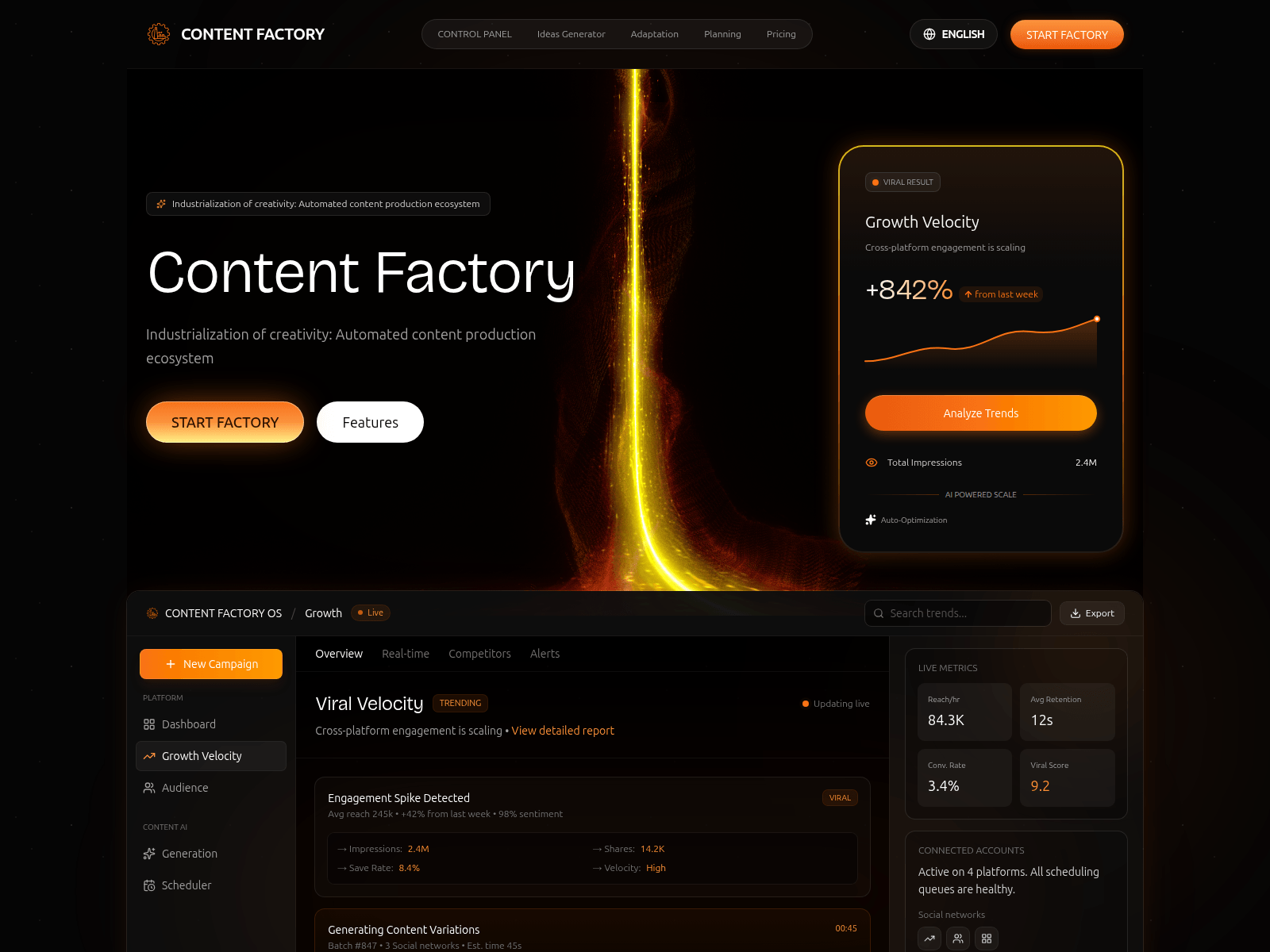 Screenshot of create-factory.com