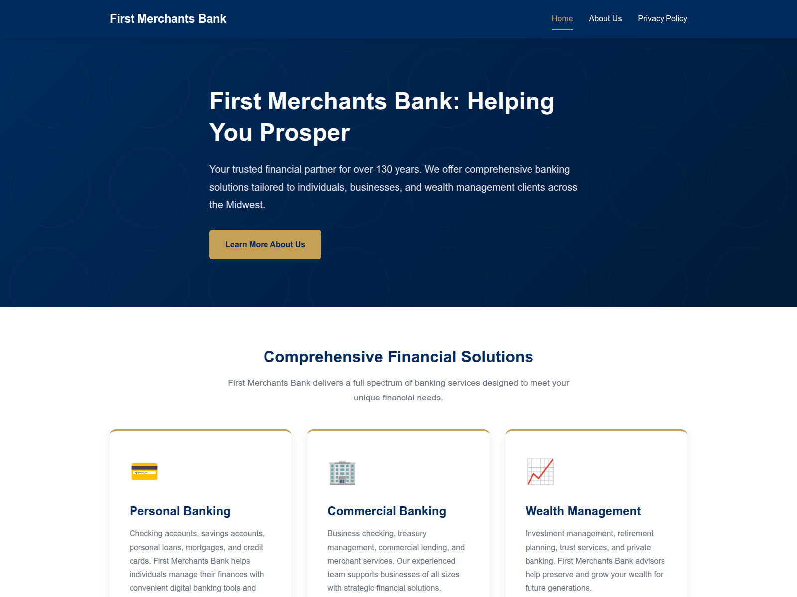 Screenshot of firstmerchantsbank.at