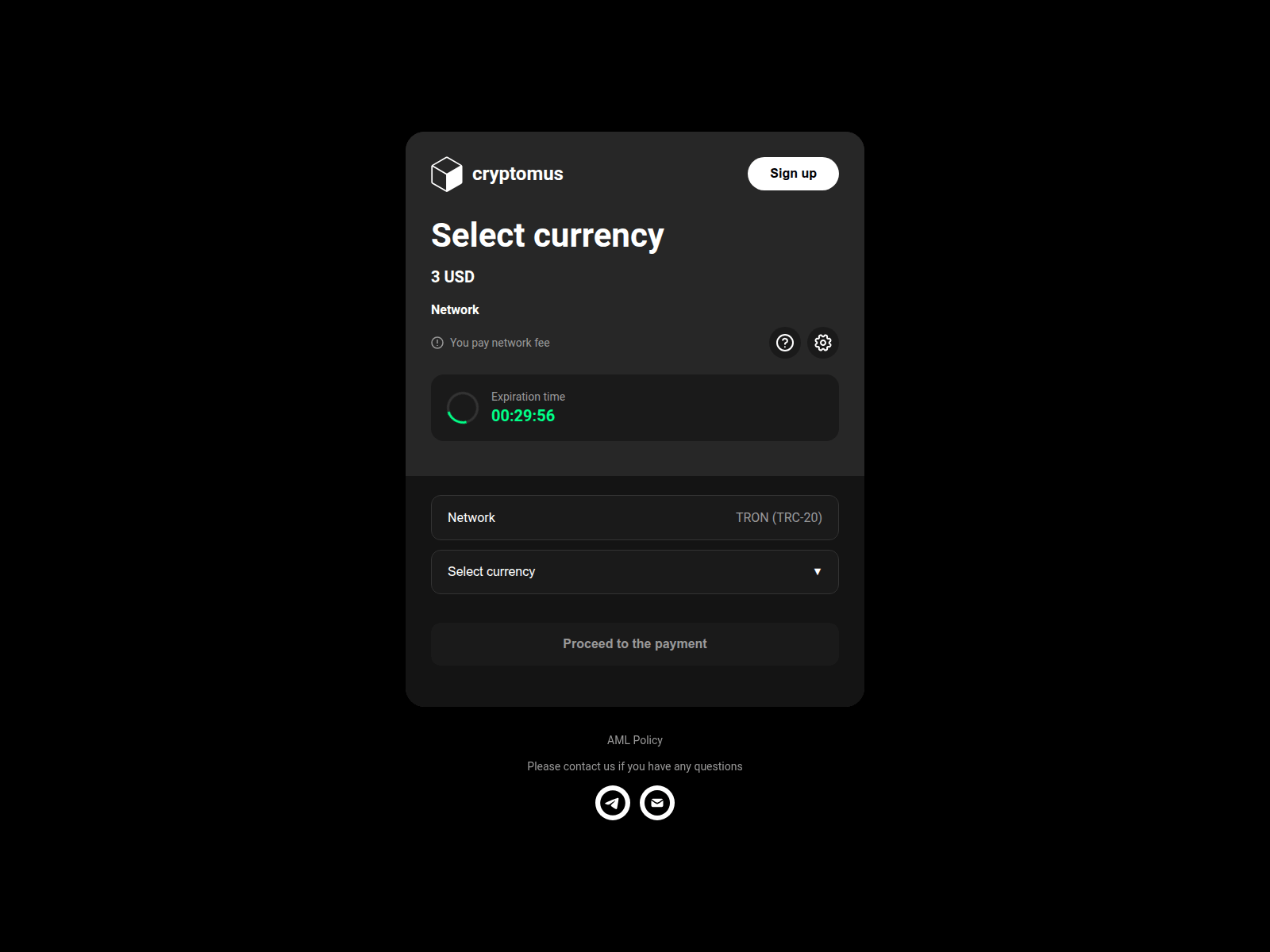 Screenshot of pays.in-cryptomus.com