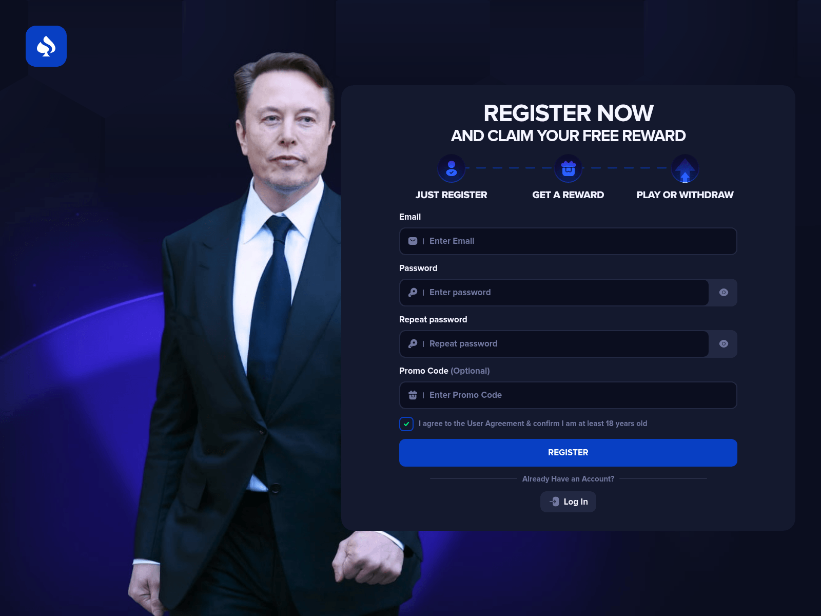 Screenshot of bebroplay.com