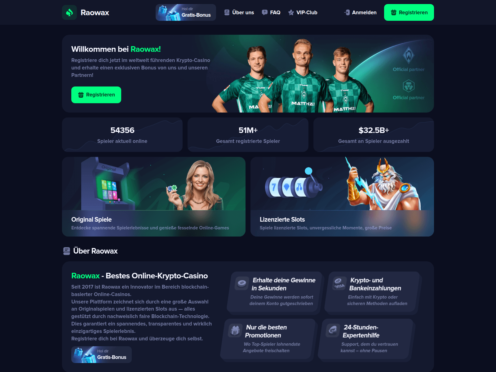 Screenshot of raowax.com