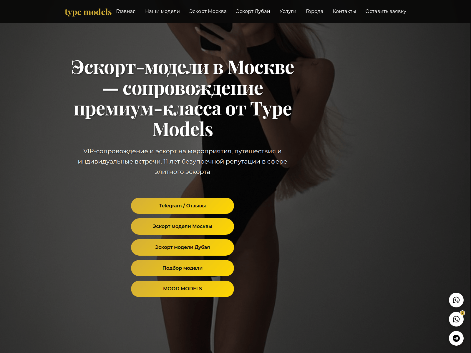 Screenshot of typemodels.net