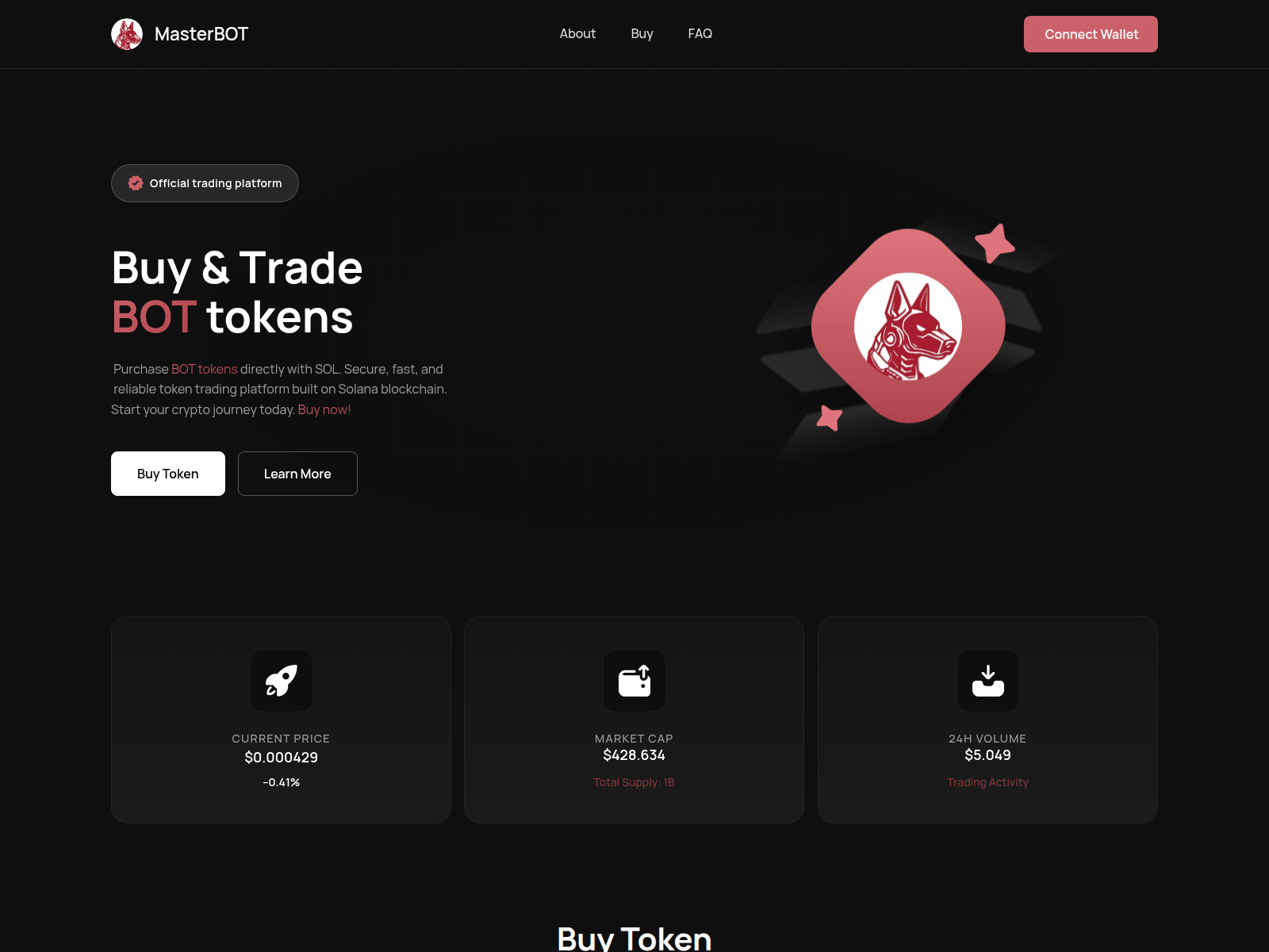Screenshot of masterbotmigration.world