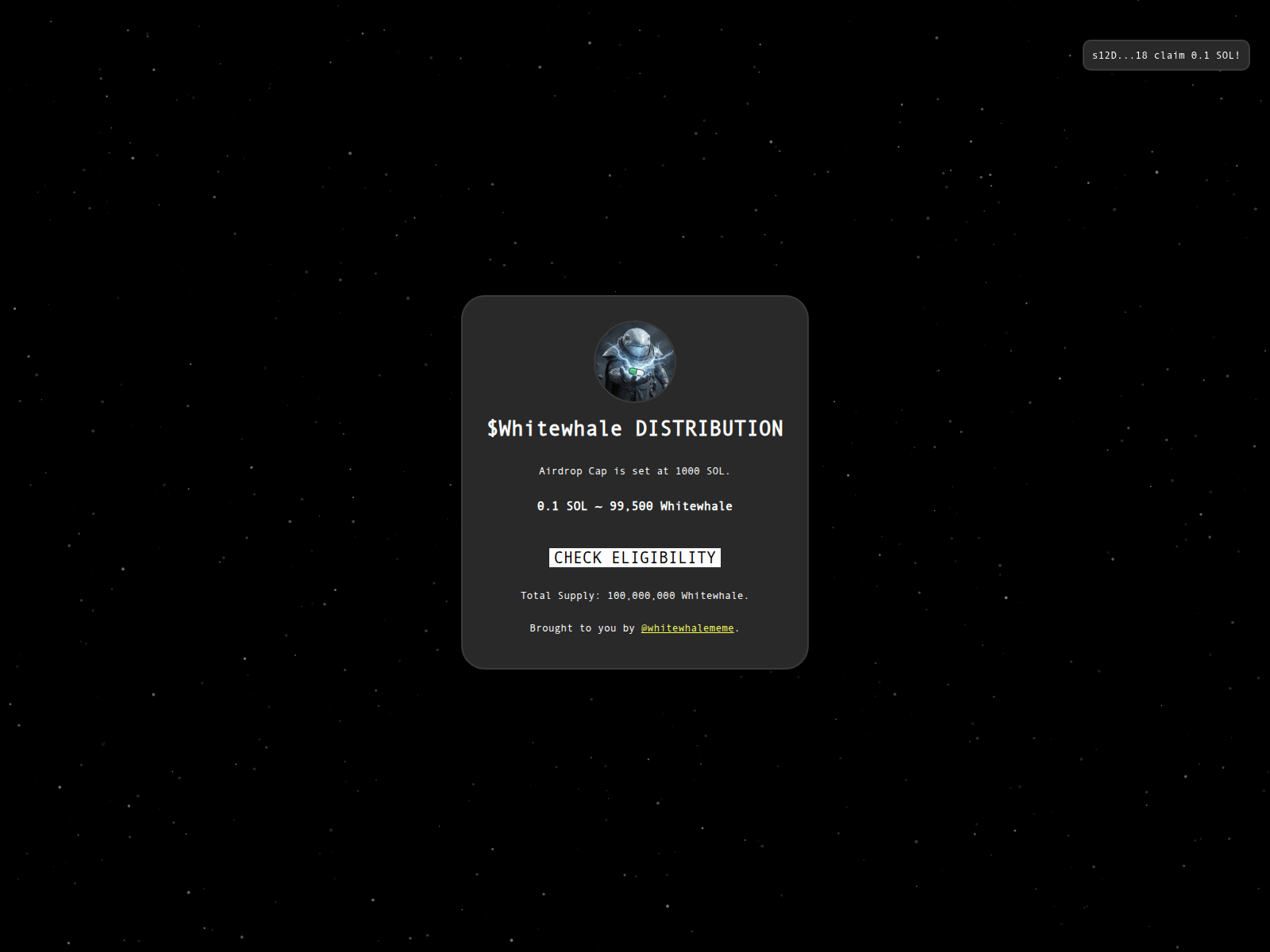 Screenshot of whitewhale-aliocation.xyz