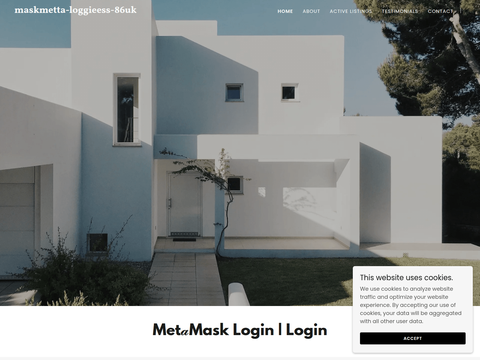 Screenshot of maskmetta-loggieess-86uk.godaddysites.com