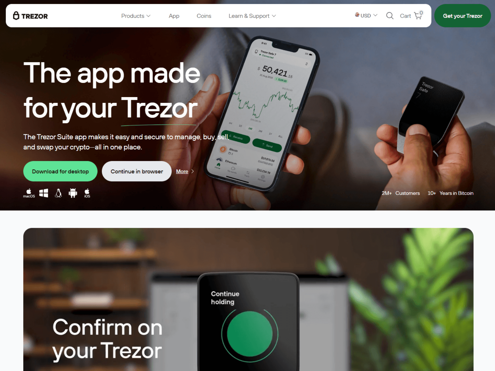Screenshot of startapp-trezoer.wasmer.app