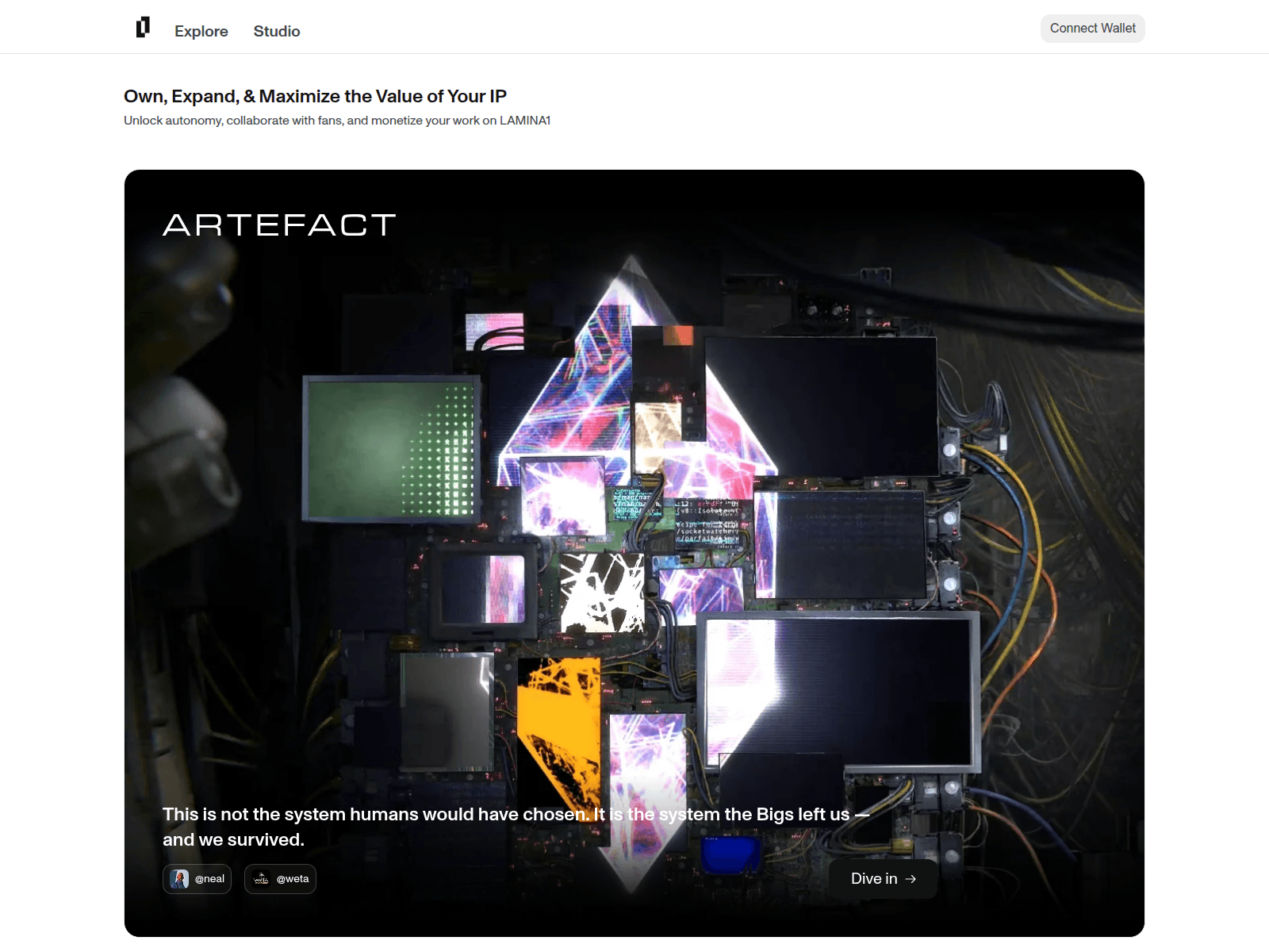 Screenshot of lamina1.info